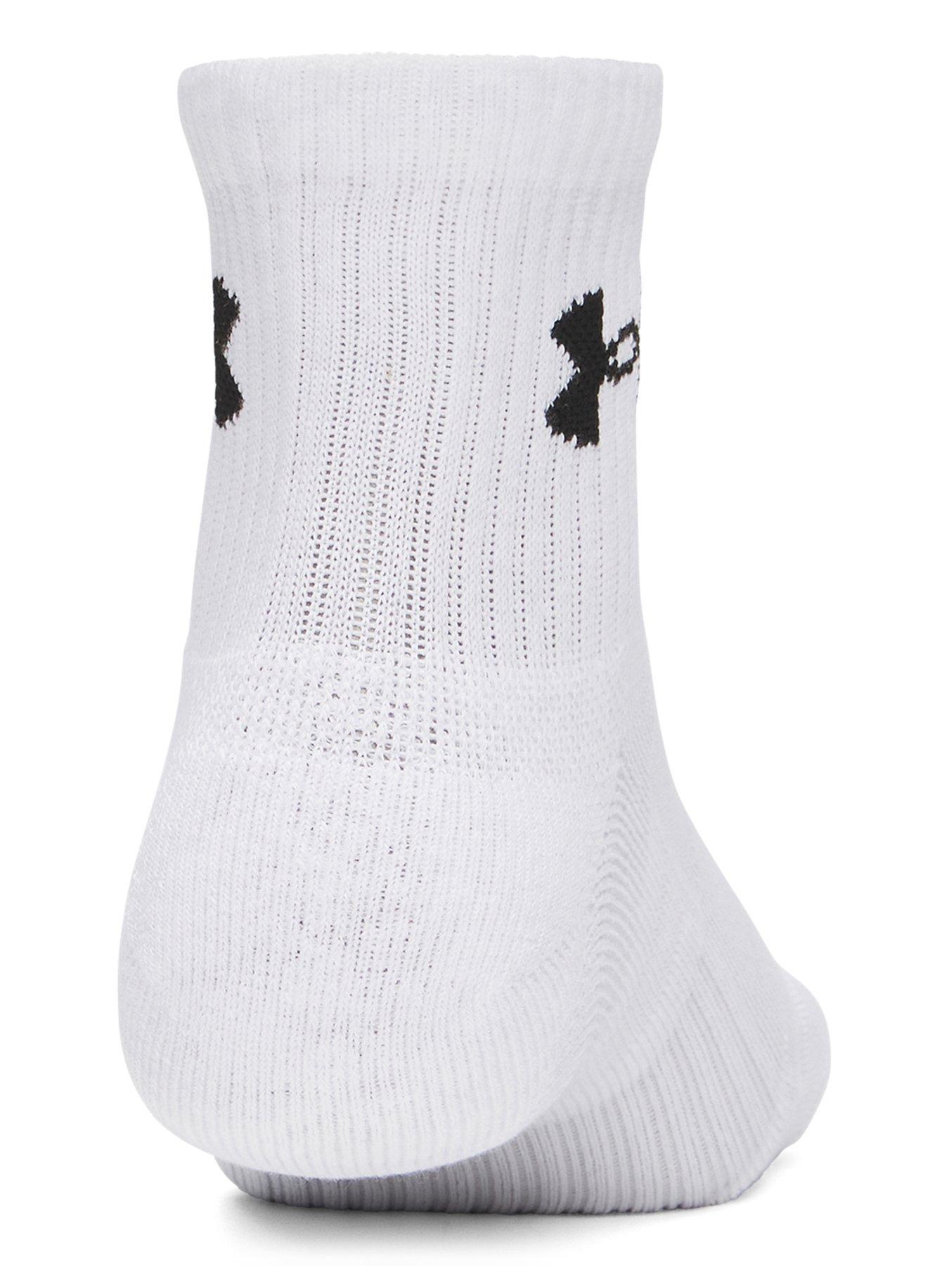  image of under-armour-mens-training-performance-cotton-quarter-socks-3-pack-whitegreyblack