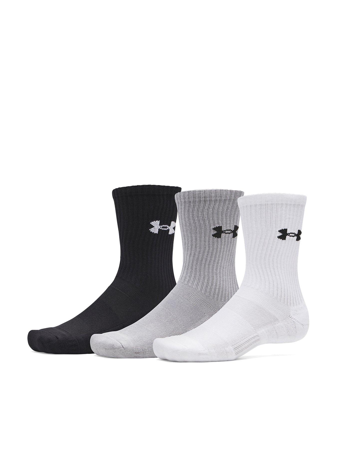  image of under-armour-mens-training-performance-cotton-crew-socks-3-pack-whitegreyblack