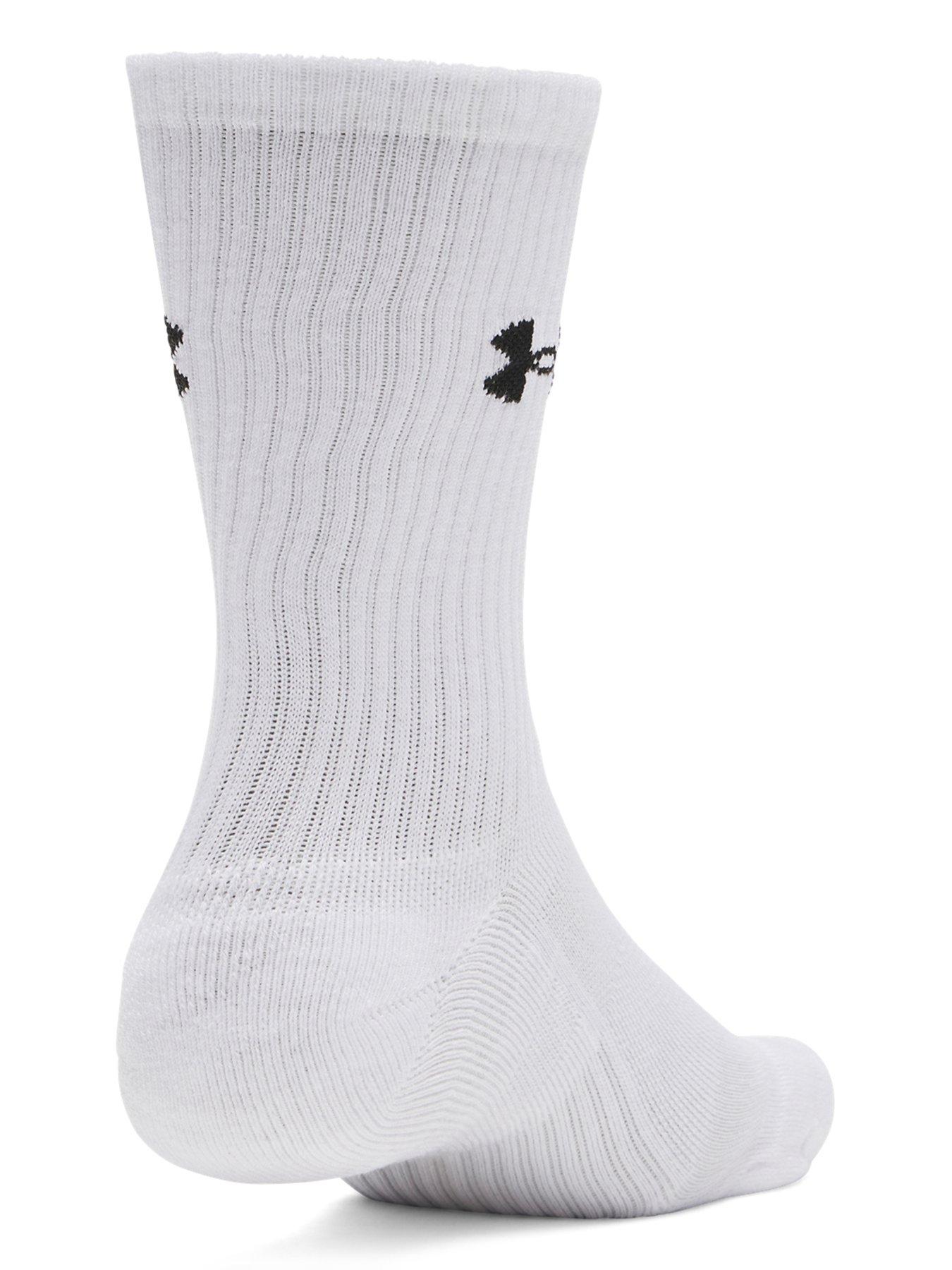  image of under-armour-mens-training-performance-cotton-crew-socks-3-pack-whitegreyblack