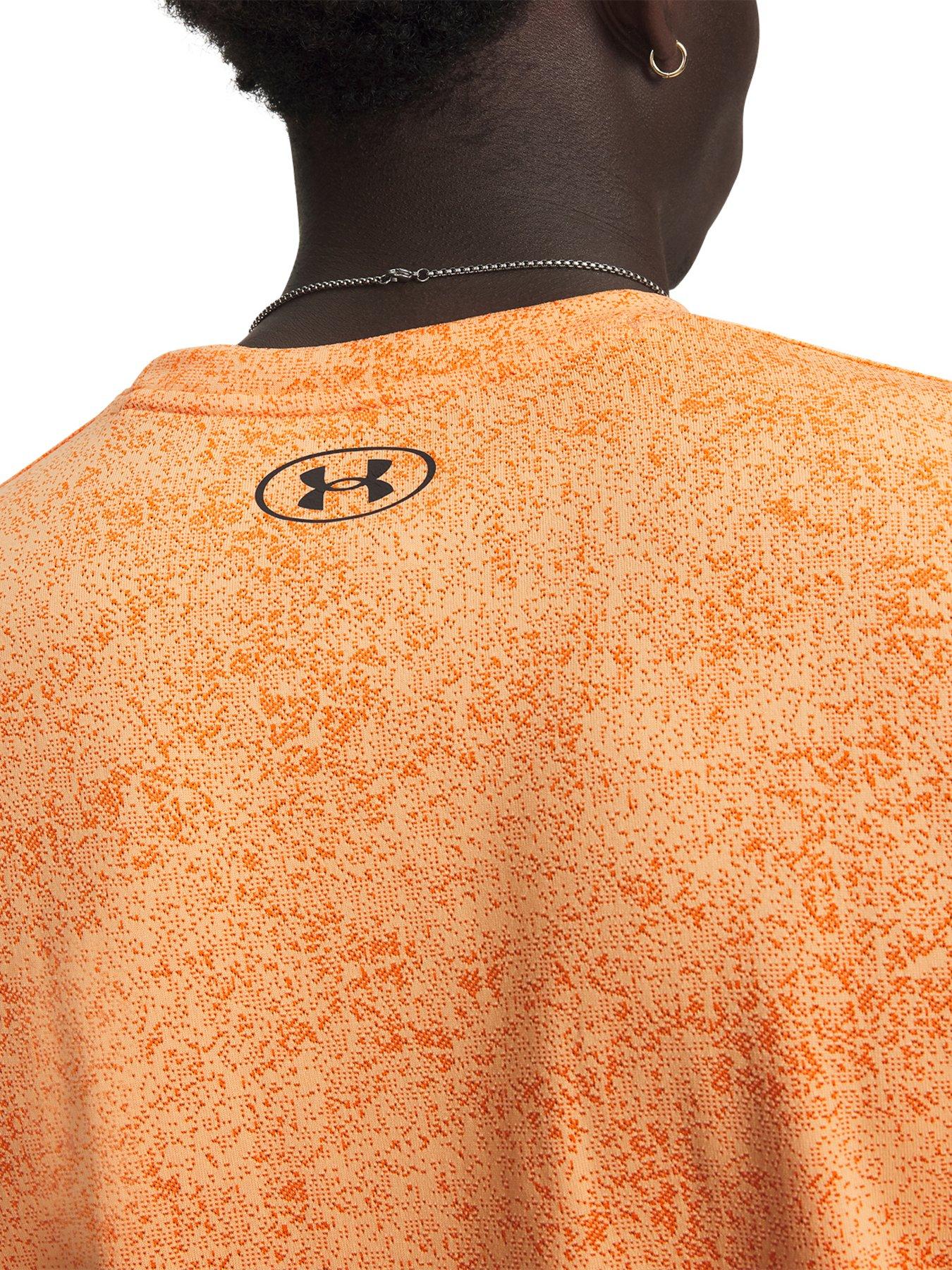 Image 3 of 3 of UNDER ARMOUR Mens Training Tech Short Sleeve Crew - Orange