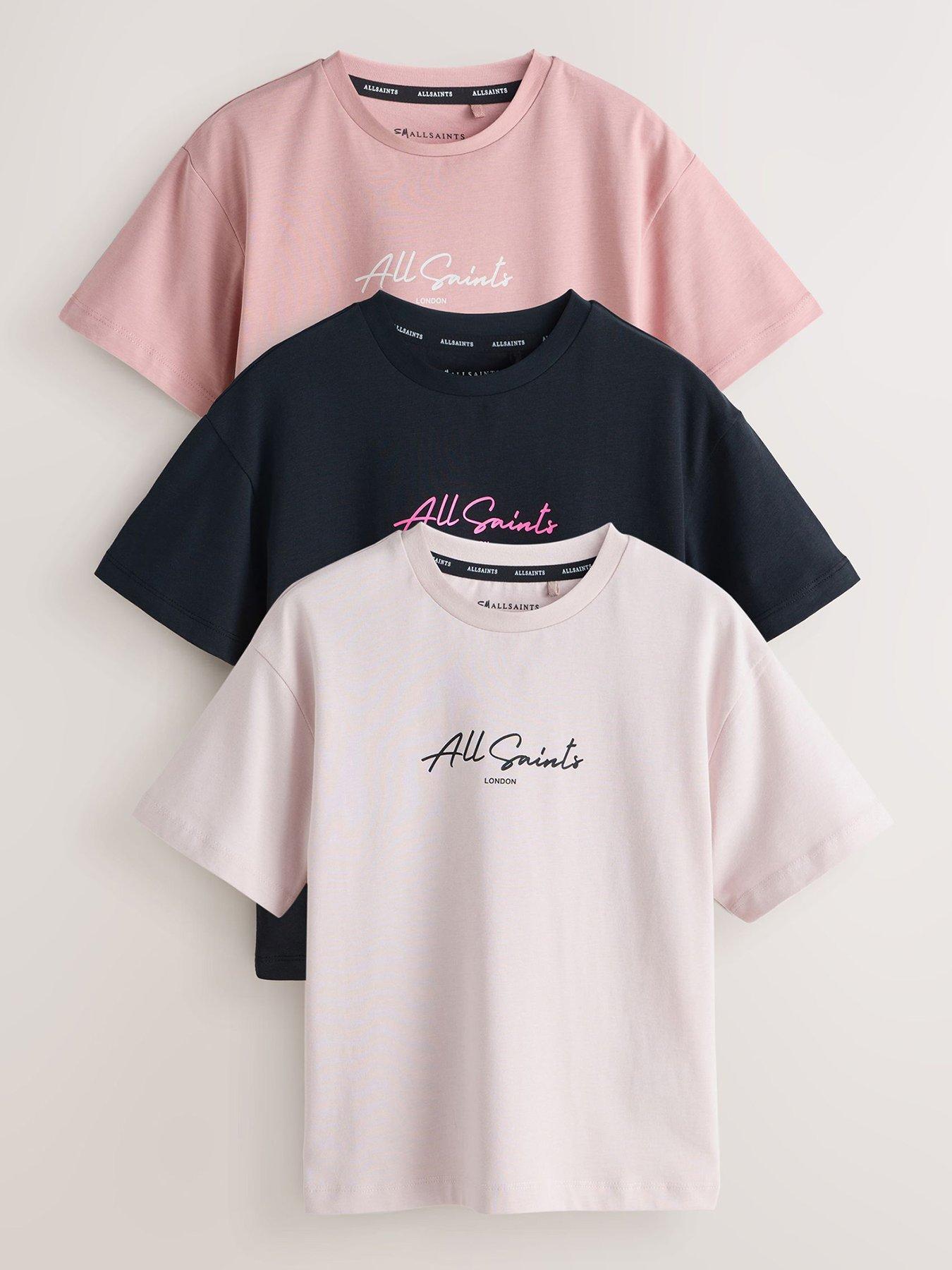 smALLSAINTS Girls 3 Pack Short Sleeved T-Shirts - Multi