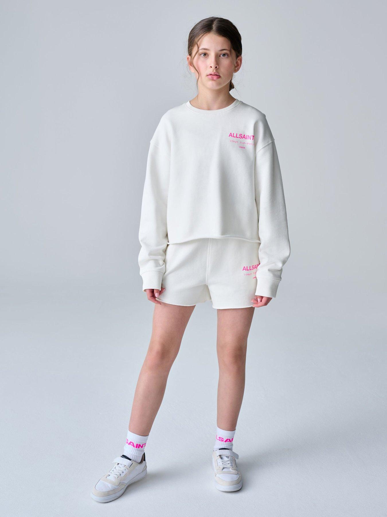 smALLSAINTS Asg2 Sweatshirt and Shorts Set - White