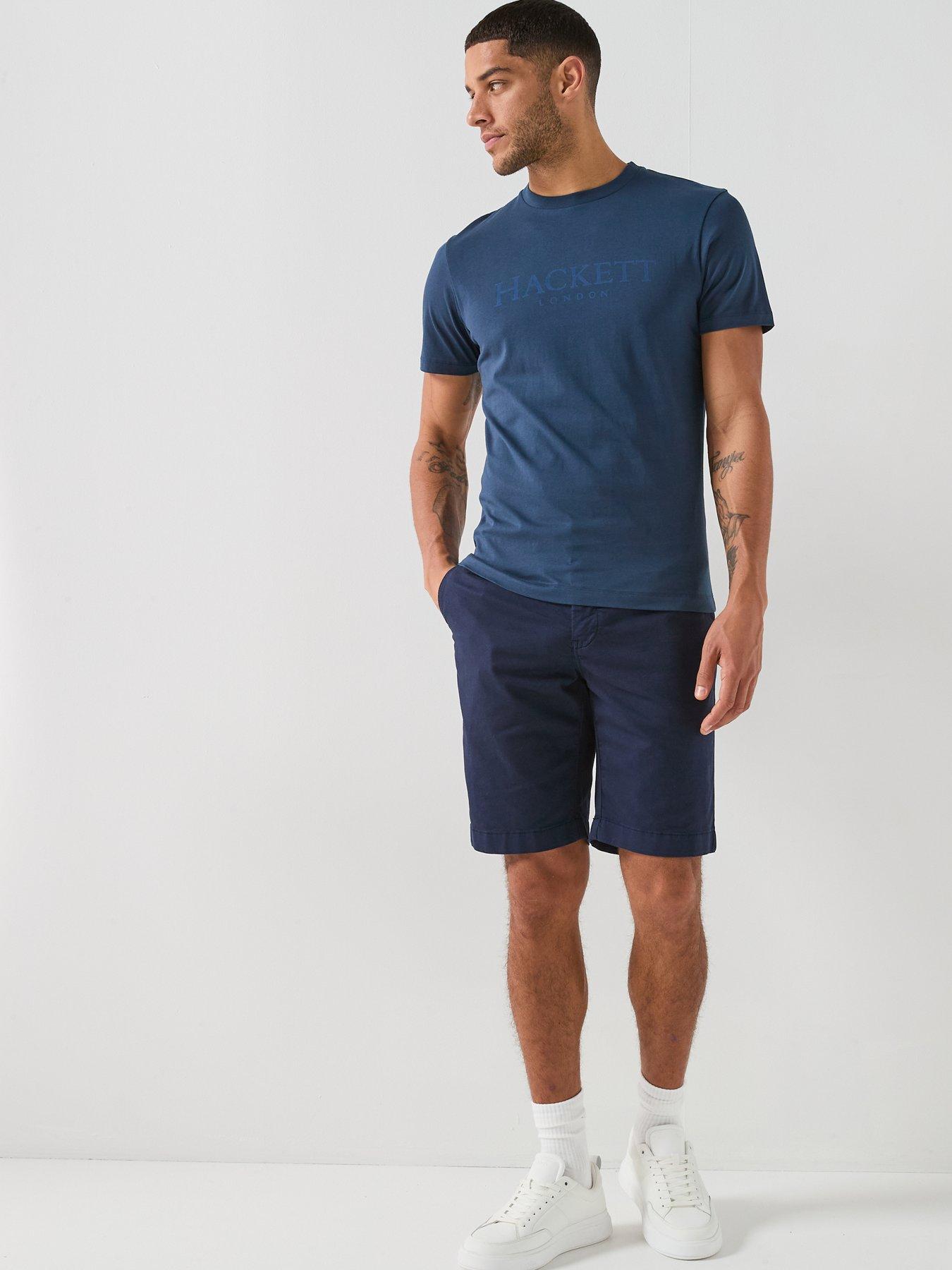  image of hackett-heritage-essential-tonal-logo-t-shirt-navy
