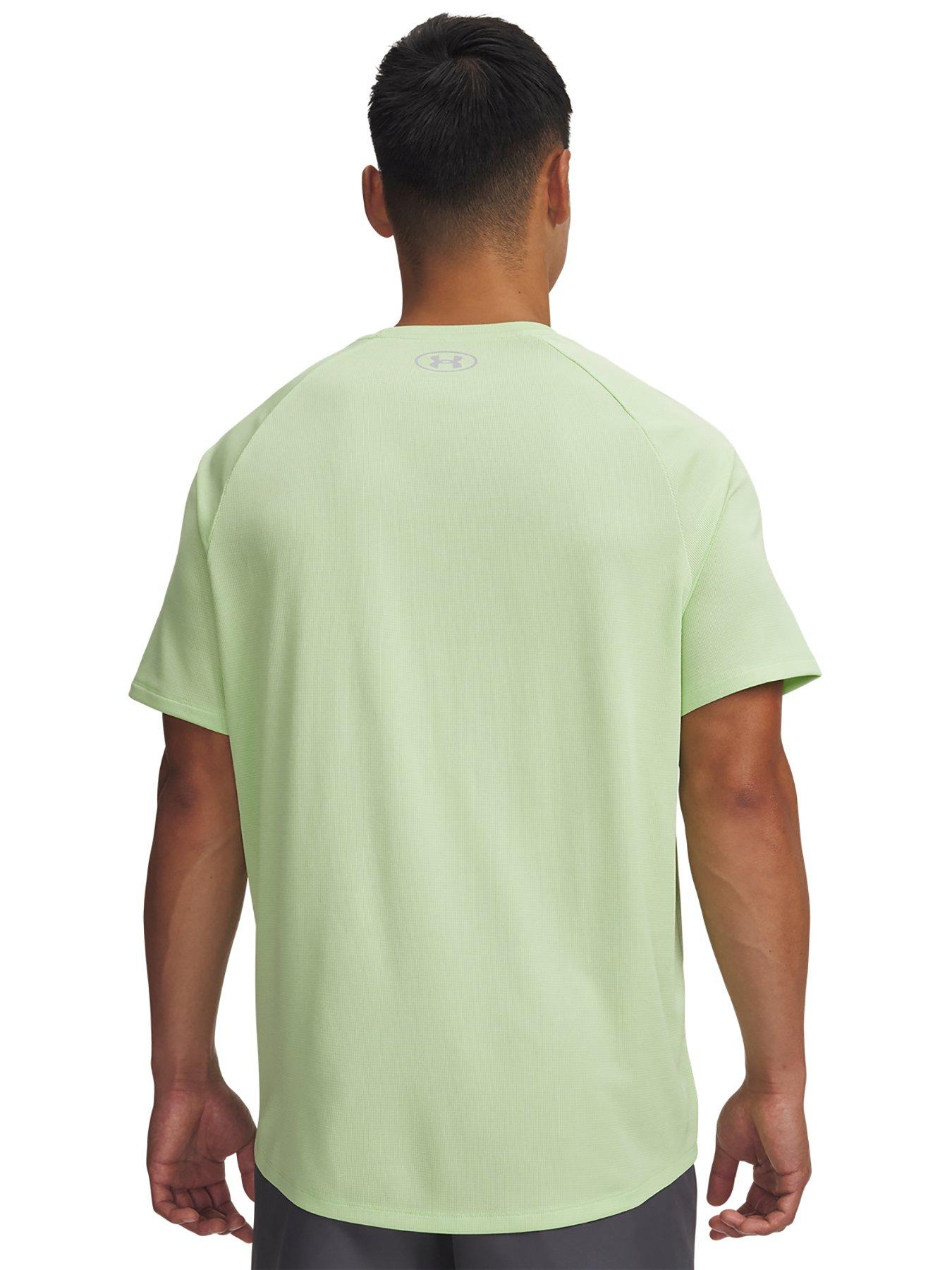 Image 2 of 3 of UNDER ARMOUR Mens Training Tech Short Sleeve Crew - Green