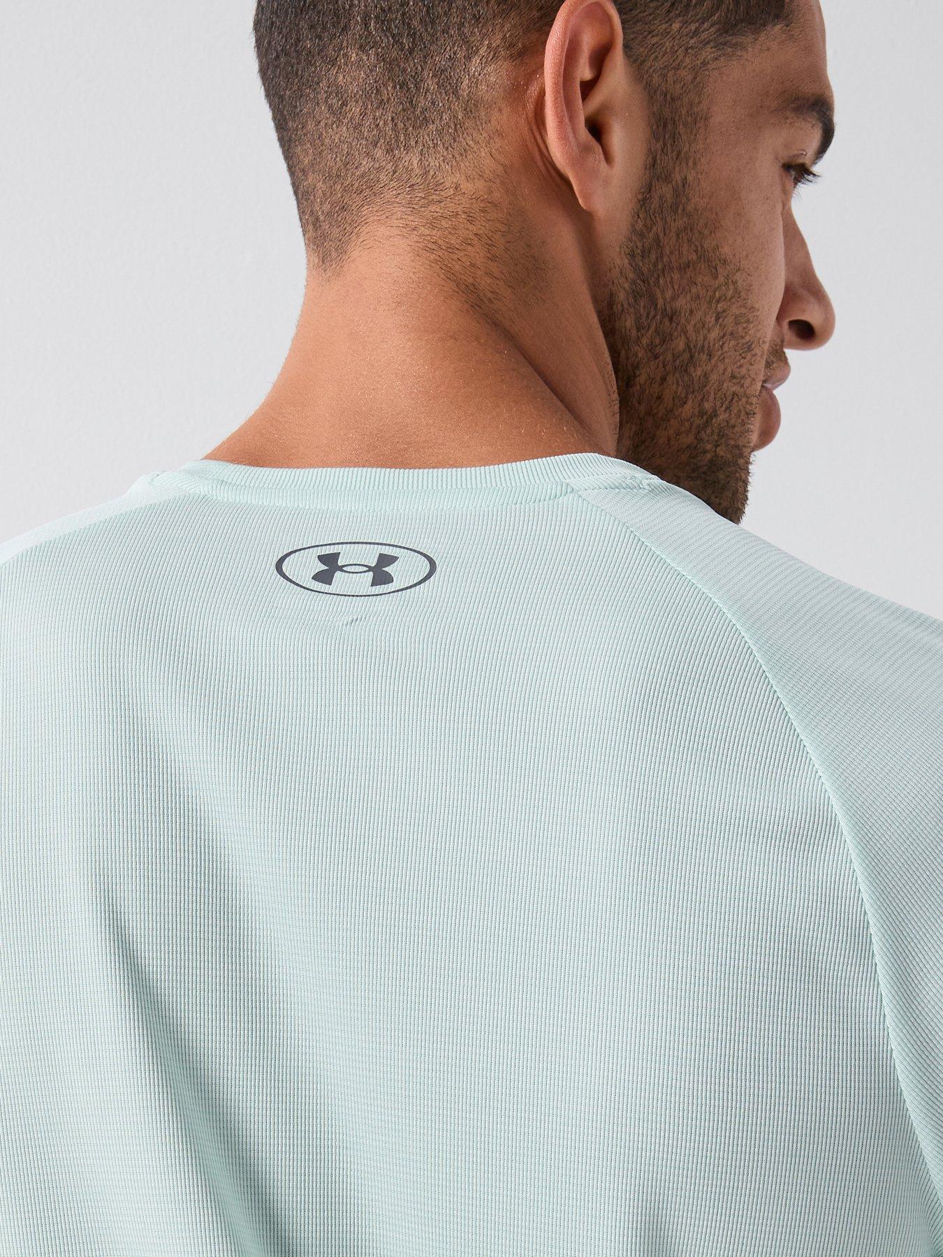  image of under-armour-mens-training-tech-short-sleeve-crew-green