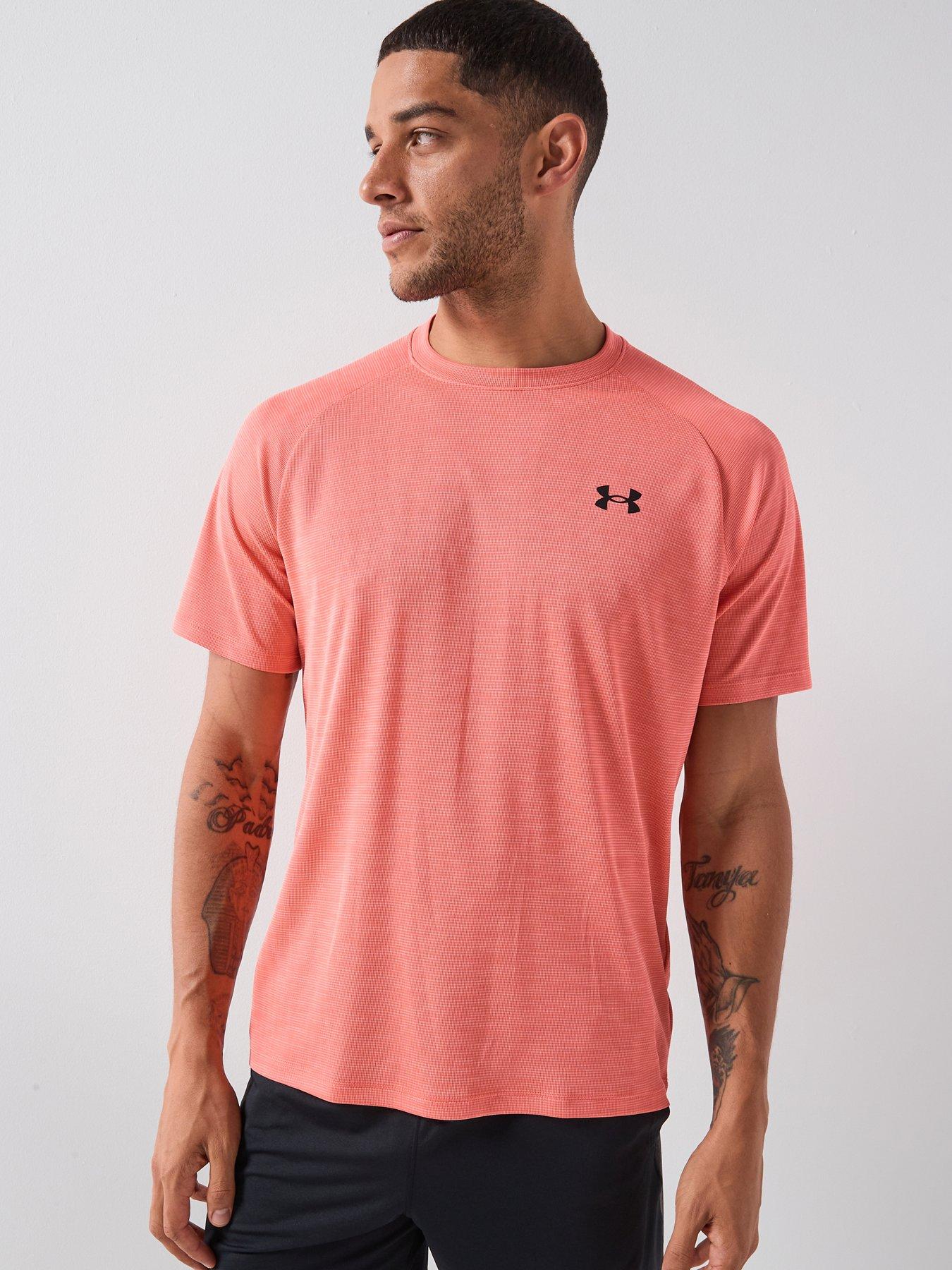 UNDER ARMOUR Mens Training Tech Short Sleeve Crew - Red