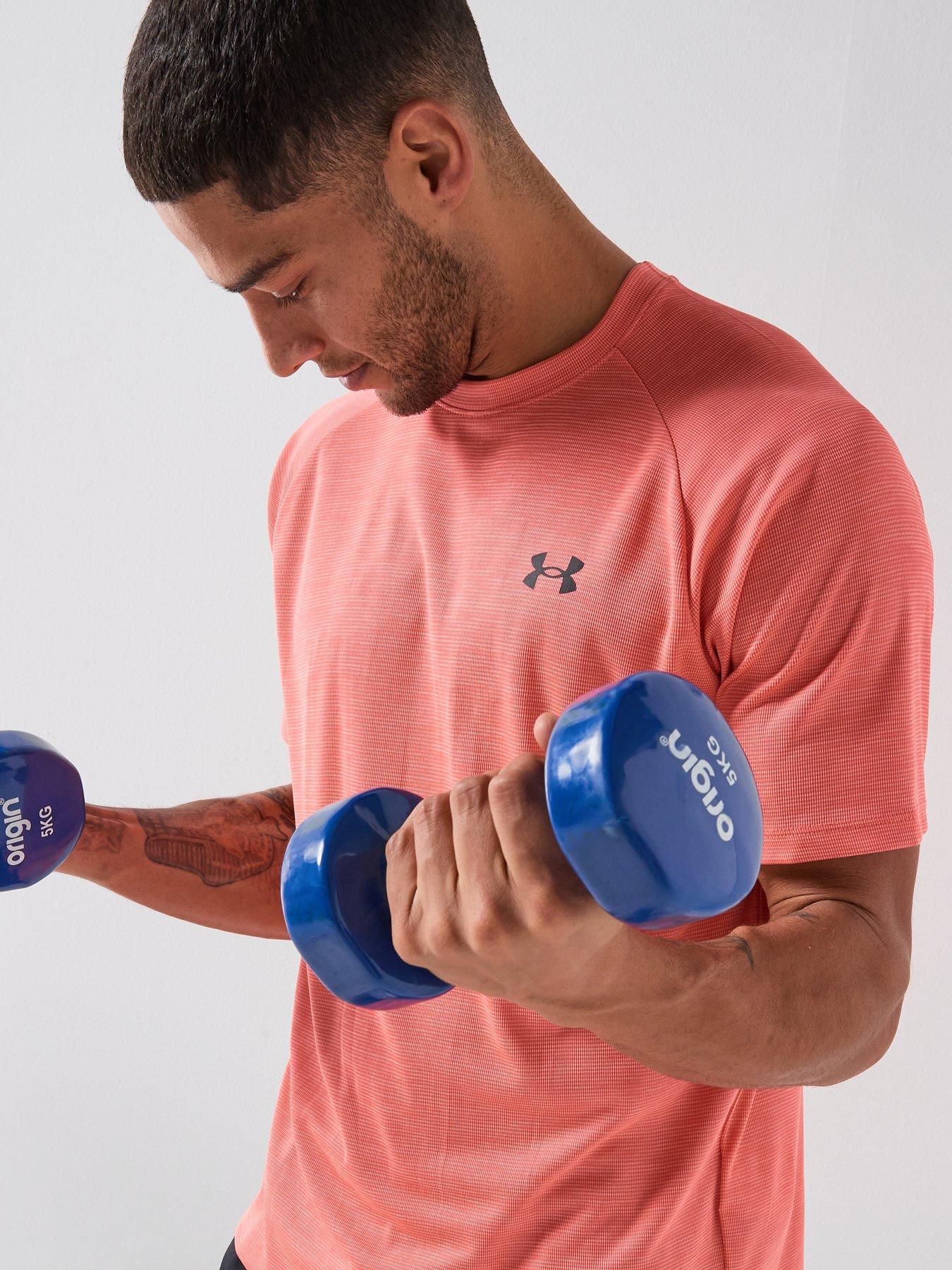 Image 4 of 6 of UNDER ARMOUR Mens Training Tech Short Sleeve Crew - Red