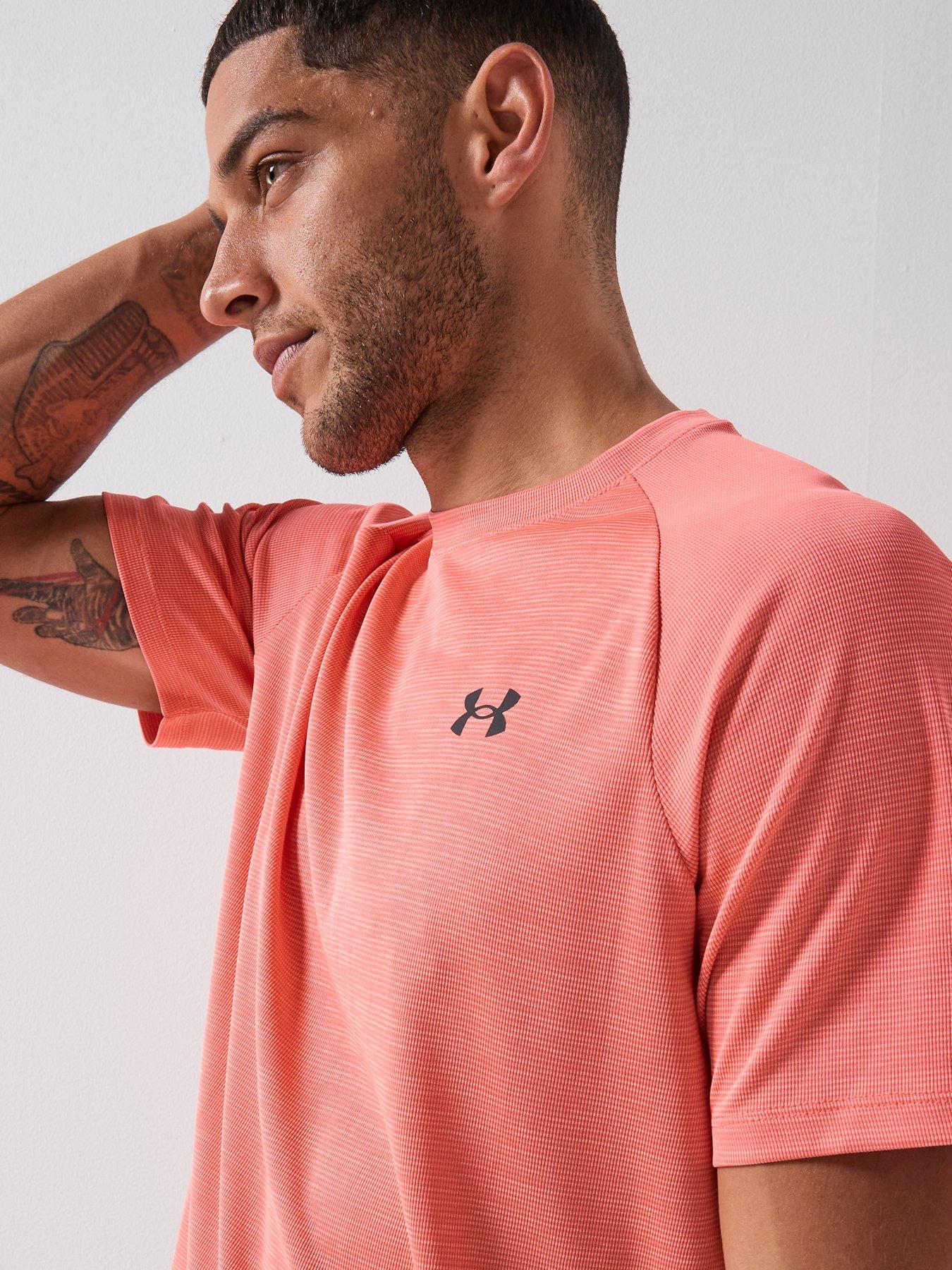 Image 5 of 6 of UNDER ARMOUR Mens Training Tech Short Sleeve Crew - Red