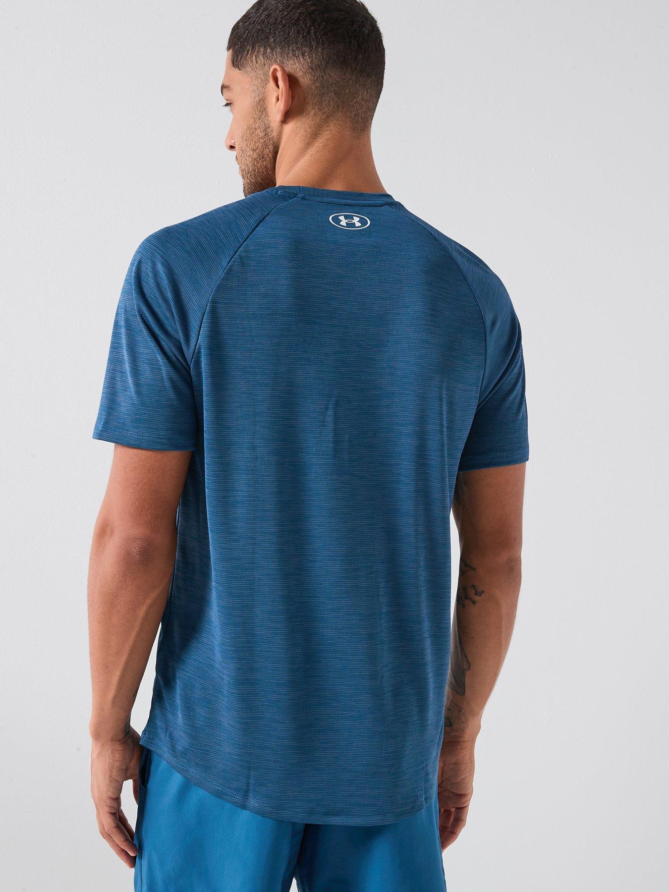 Image 2 of 6 of UNDER ARMOUR Mens Training Tech Short Sleeve Crew - Blue