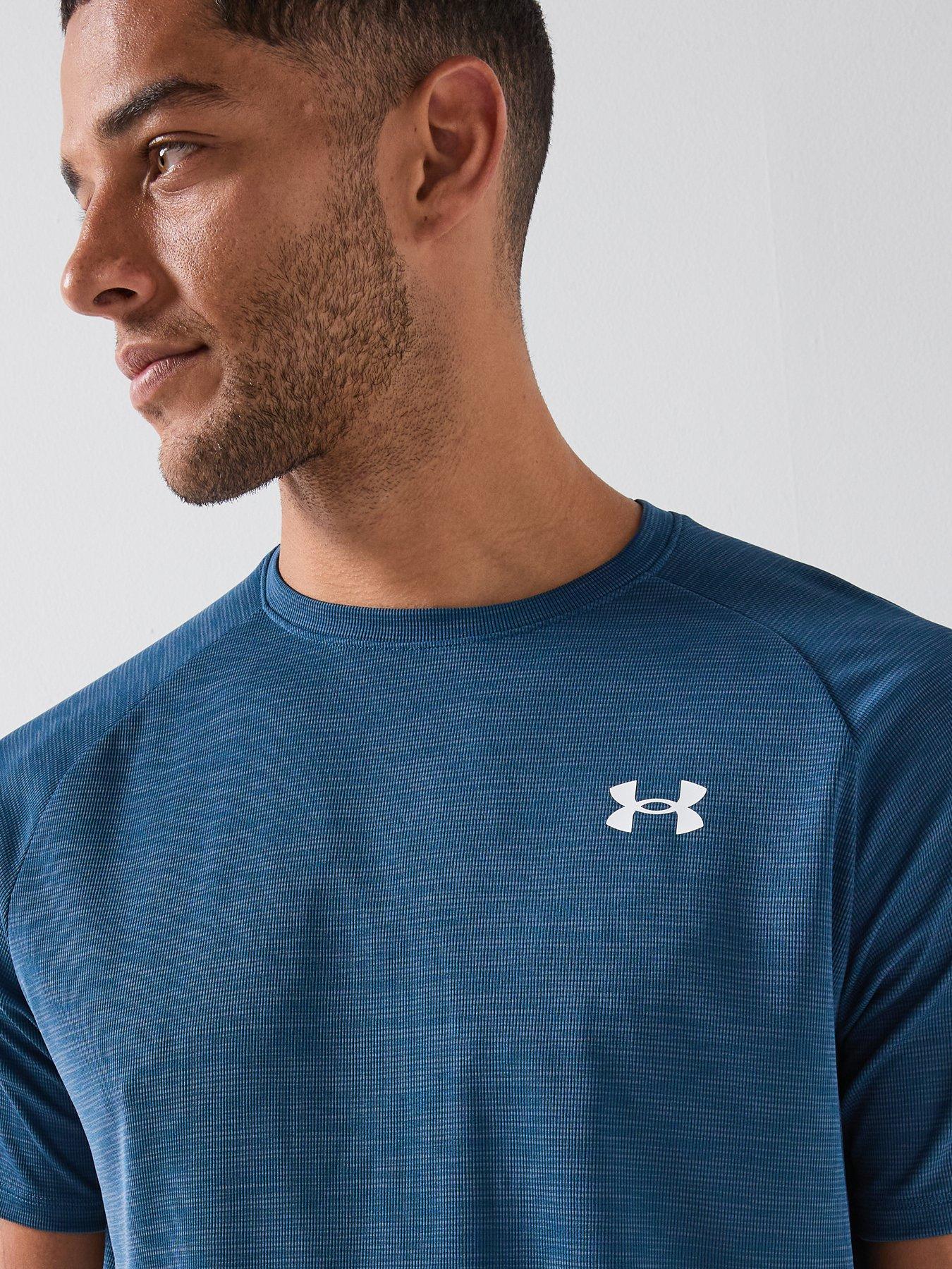  image of under-armour-mens-training-tech-short-sleeve-crew-white