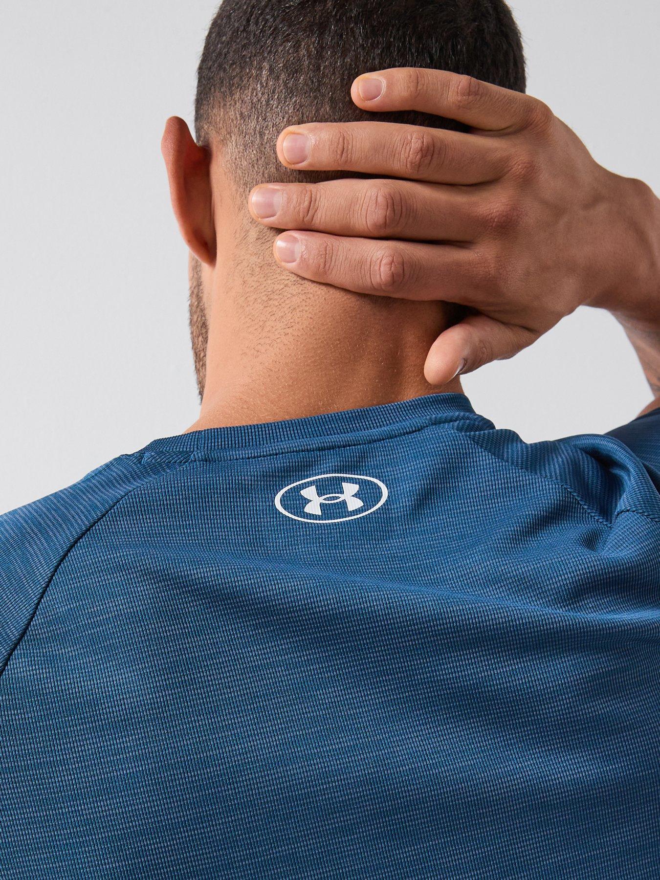  image of under-armour-mens-training-tech-short-sleeve-crew-white