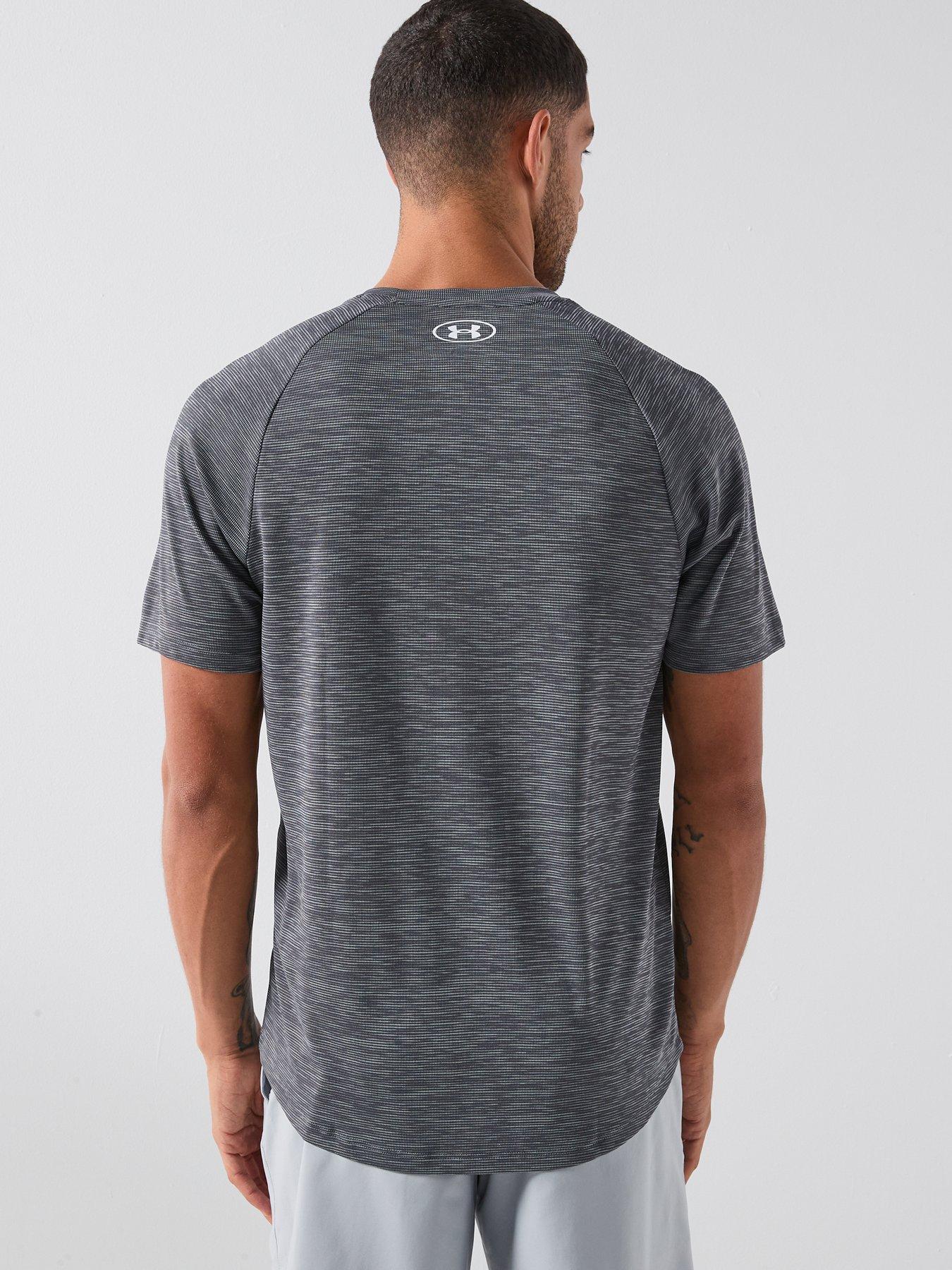 Image 2 of 6 of UNDER ARMOUR Mens Training Tech Short Sleeve Crew - Grey