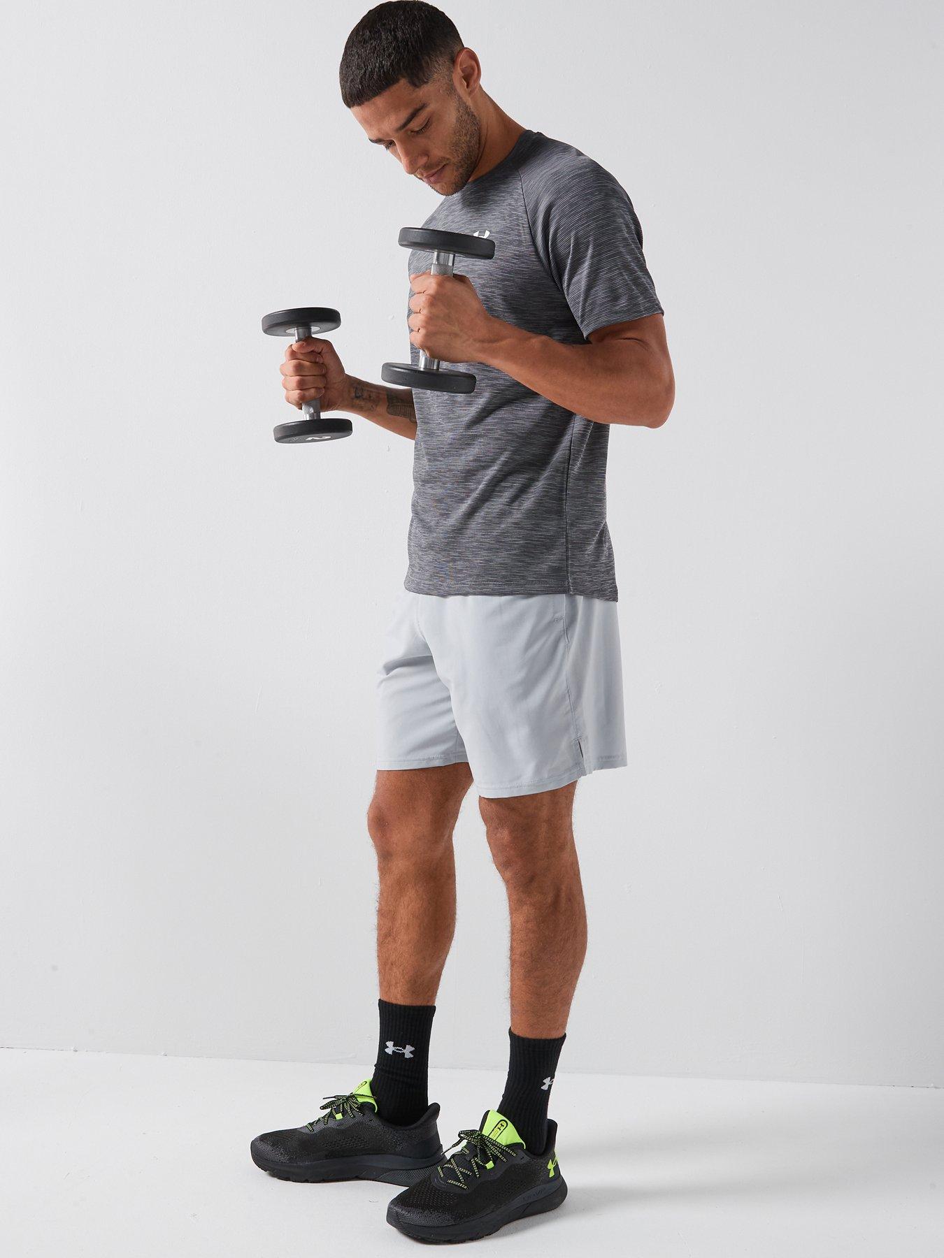Image 5 of 6 of UNDER ARMOUR Mens Training Tech Short Sleeve Crew - Grey