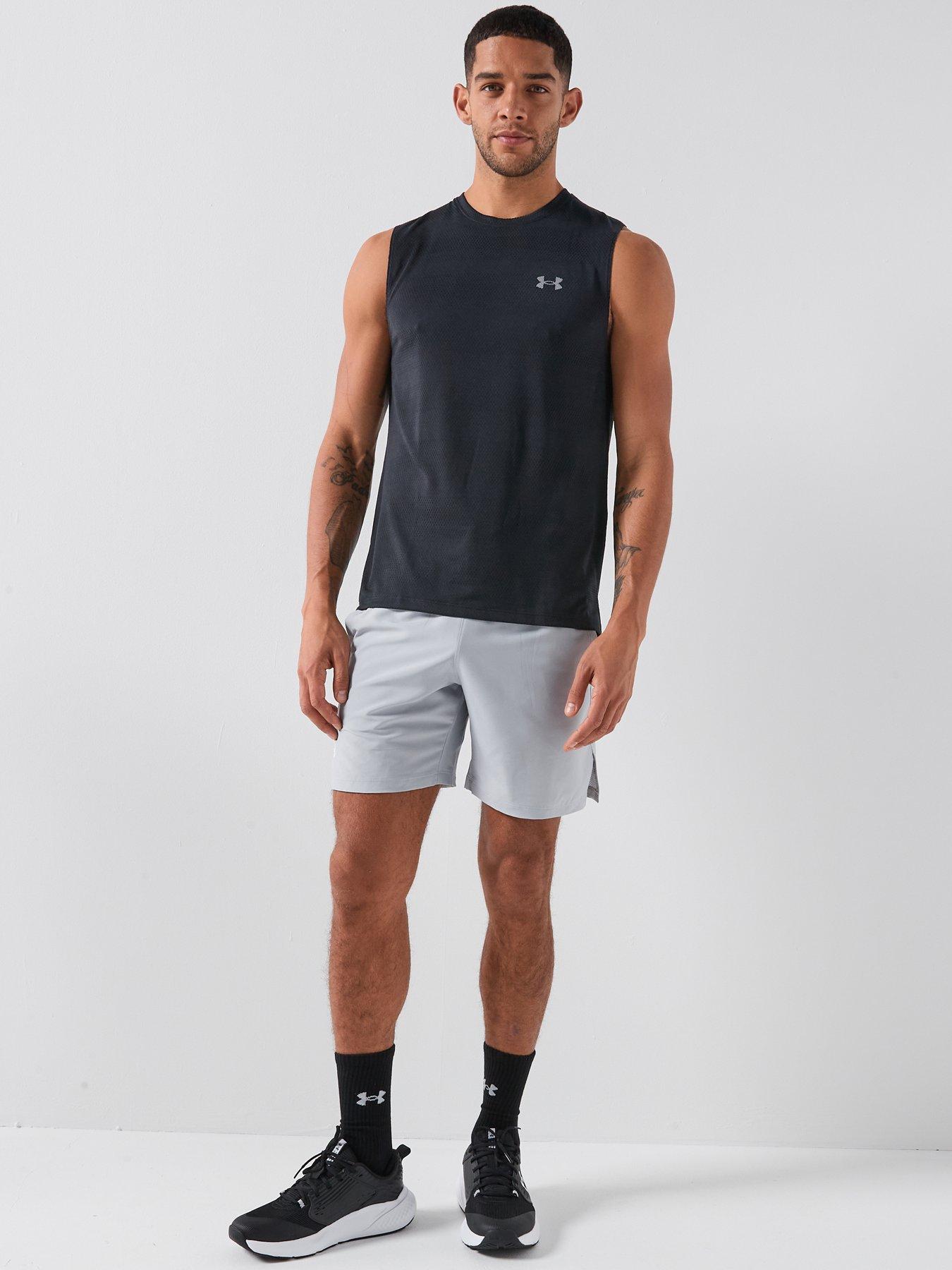  image of under-armour-mens-running-launch-7-short-grey