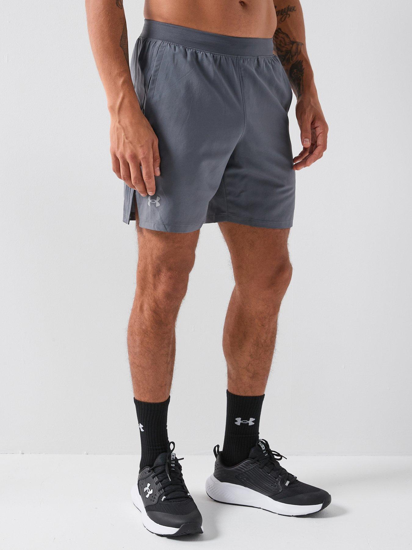  image of under-armour-mens-running-launch-7-short-grey