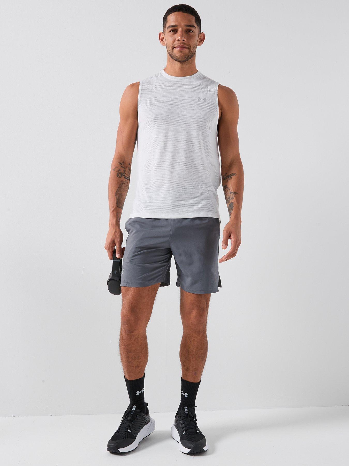  image of under-armour-mens-running-launch-7-short-grey