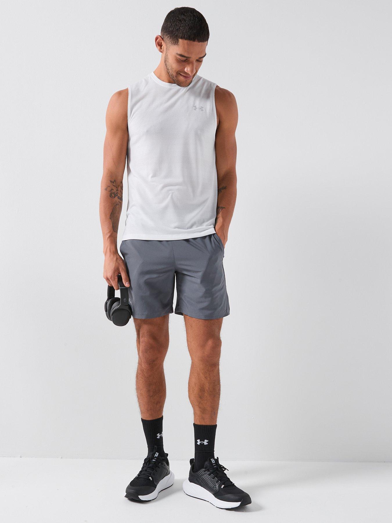  image of under-armour-mens-running-launch-7-short-grey