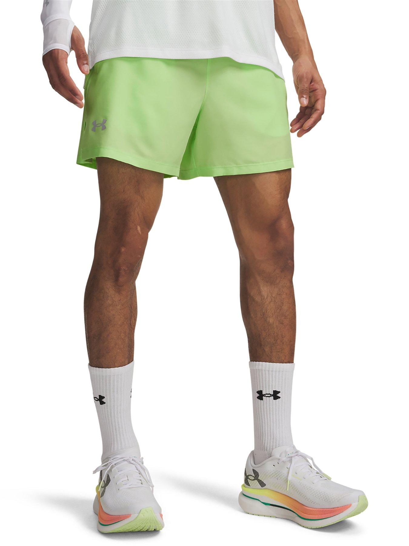 Image 1 of 3 of UNDER ARMOUR Mens Running Launch 5" Short - Green