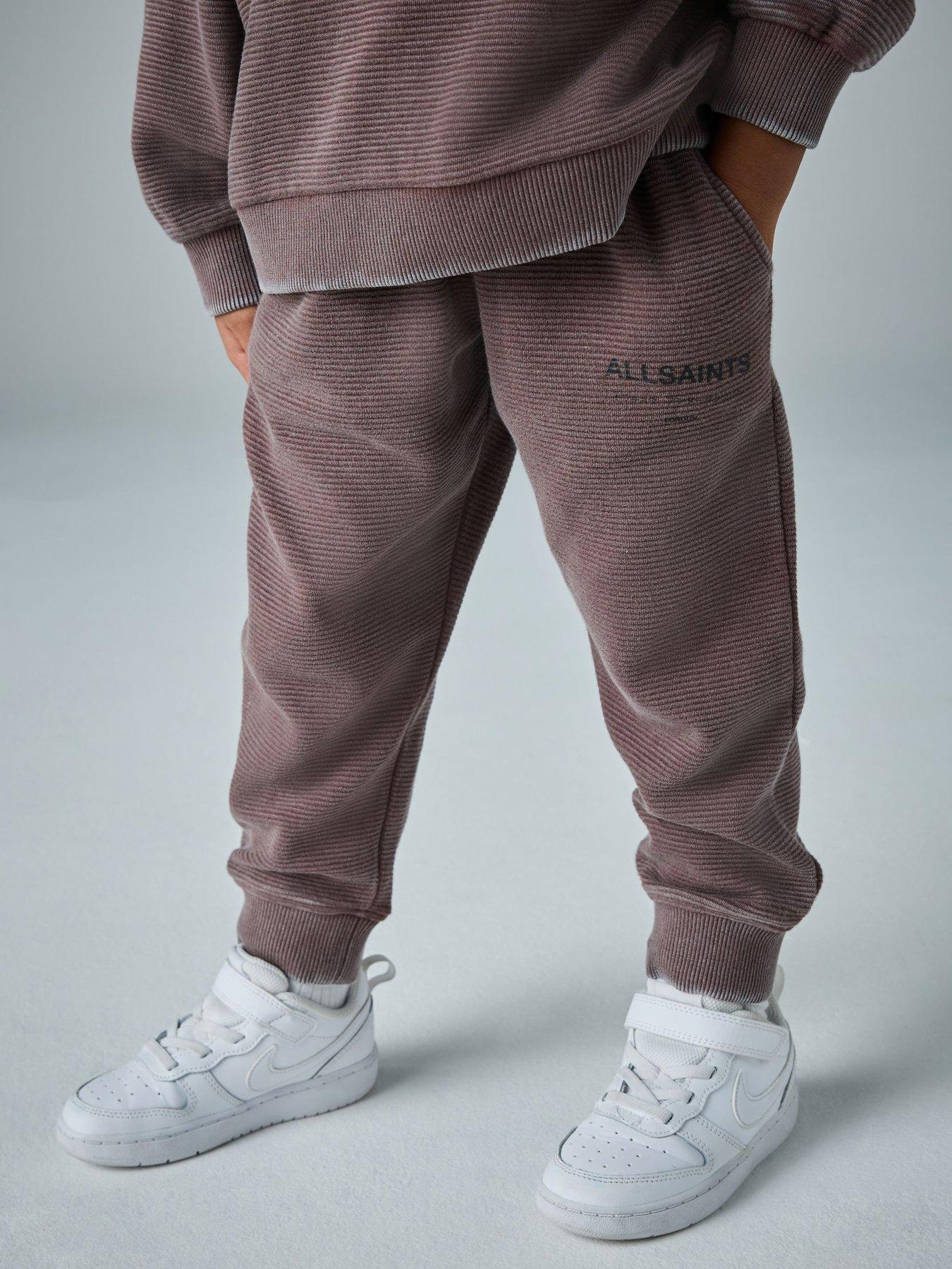 Image 7 of 7 of smALLSAINTS Younger Boys Underground Sweatshirt And Joggers Set - Washed Brown