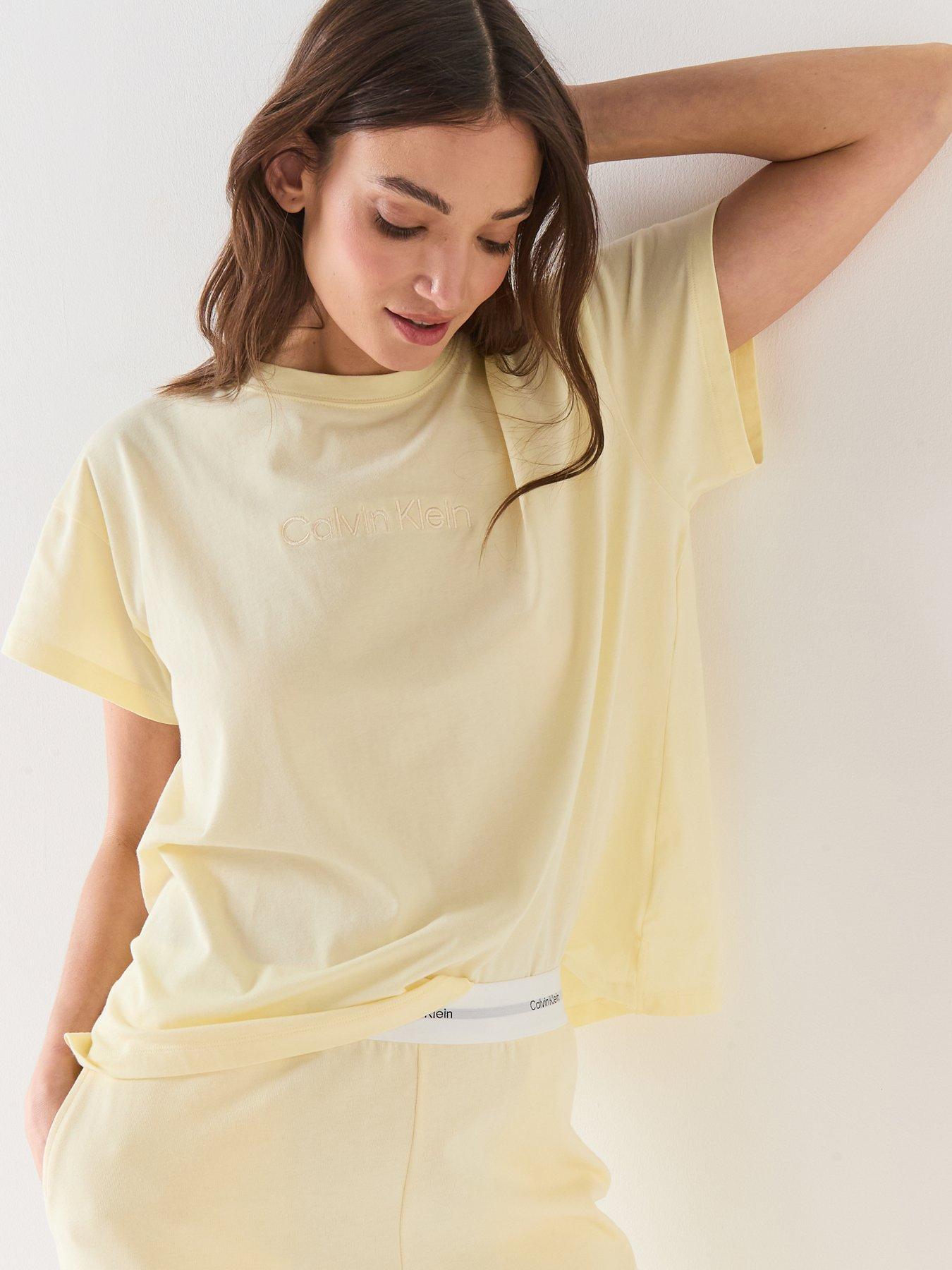 Image 5 of 6 of Calvin Klein Relaxed T-Shirt - Yellow