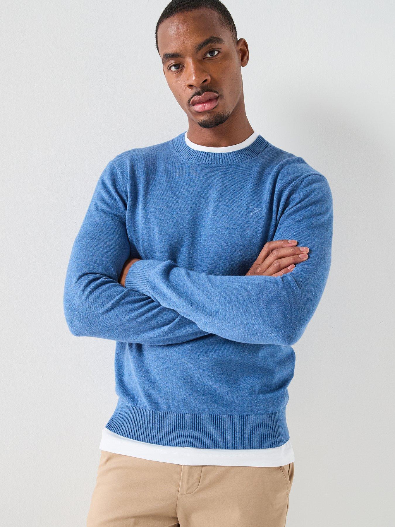 Hackett Essential Cotton Knitted Jumper – Blue