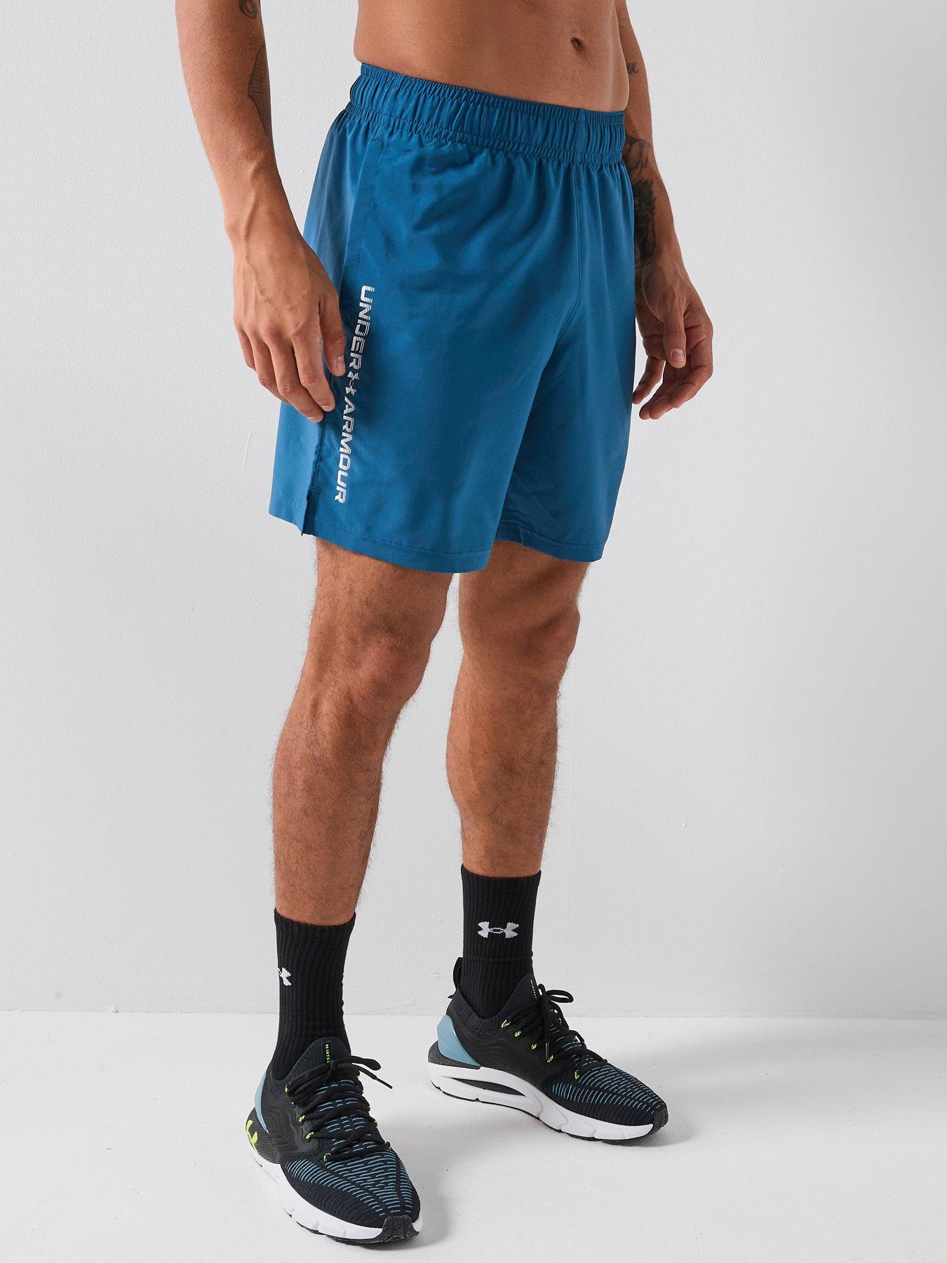  image of under-armour-mens-training-tech-woven-short-blue