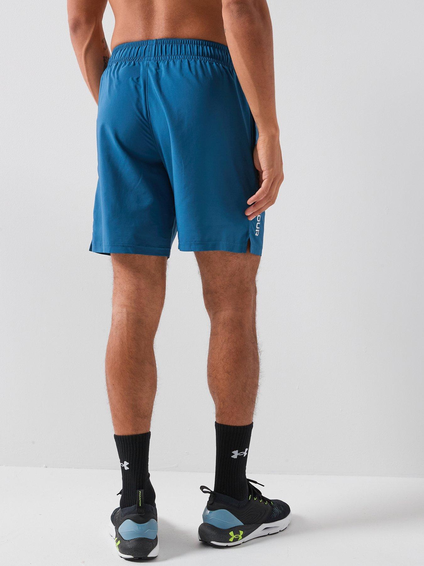  image of under-armour-mens-training-tech-woven-short-blue