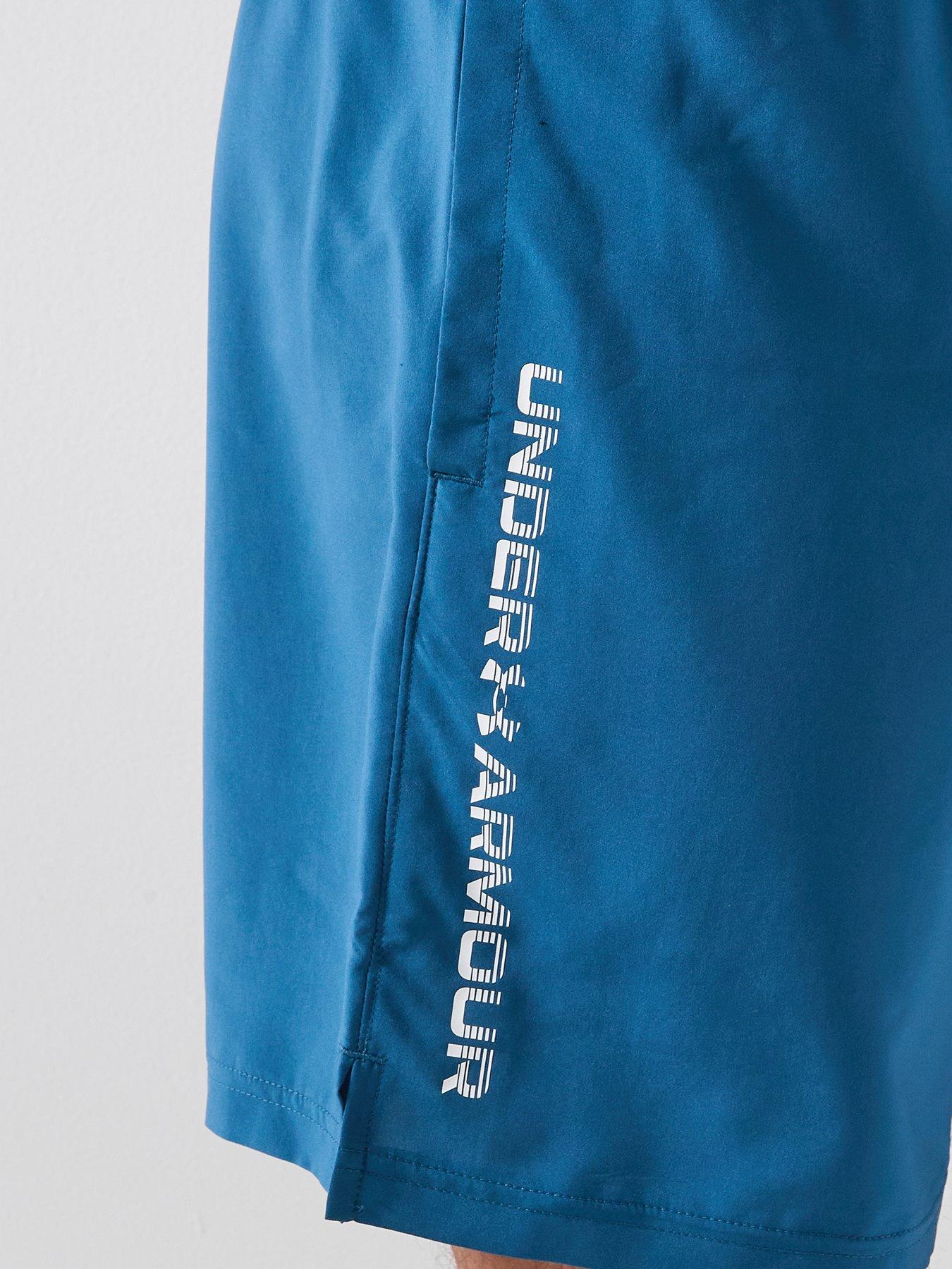  image of under-armour-mens-training-tech-woven-short-blue
