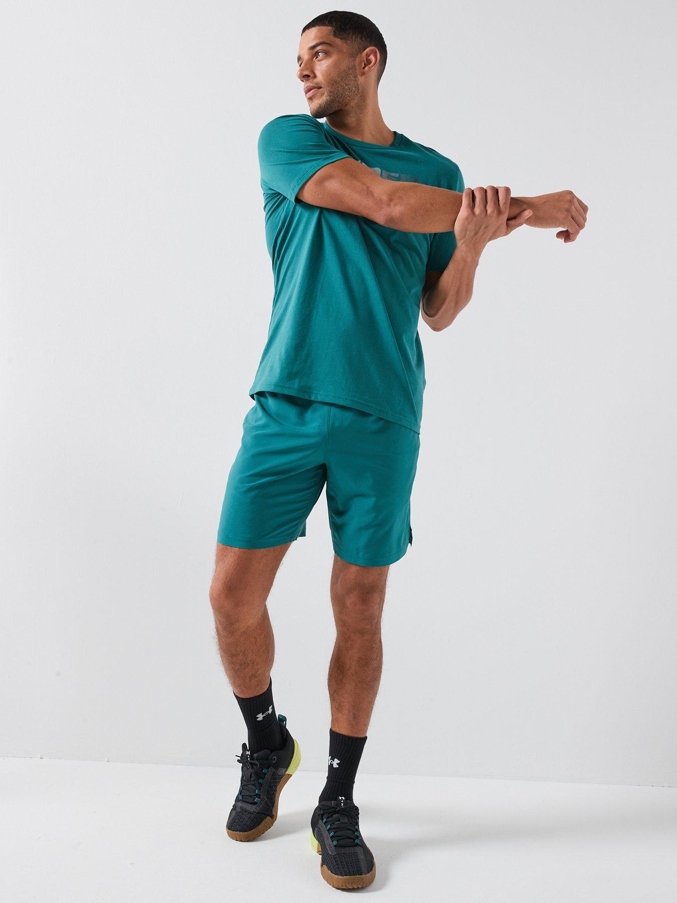  image of under-armour-mens-training-tech-woven-short-green