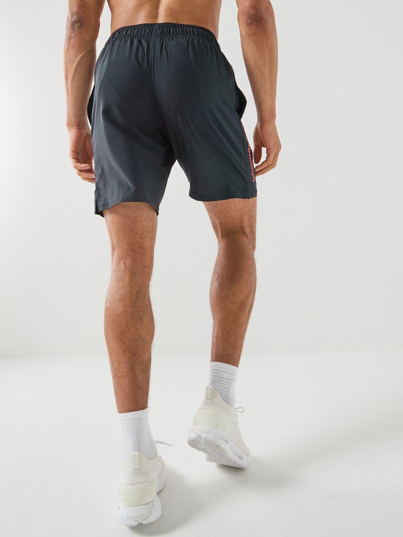  image of under-armour-mens-training-tech-woven-short-black