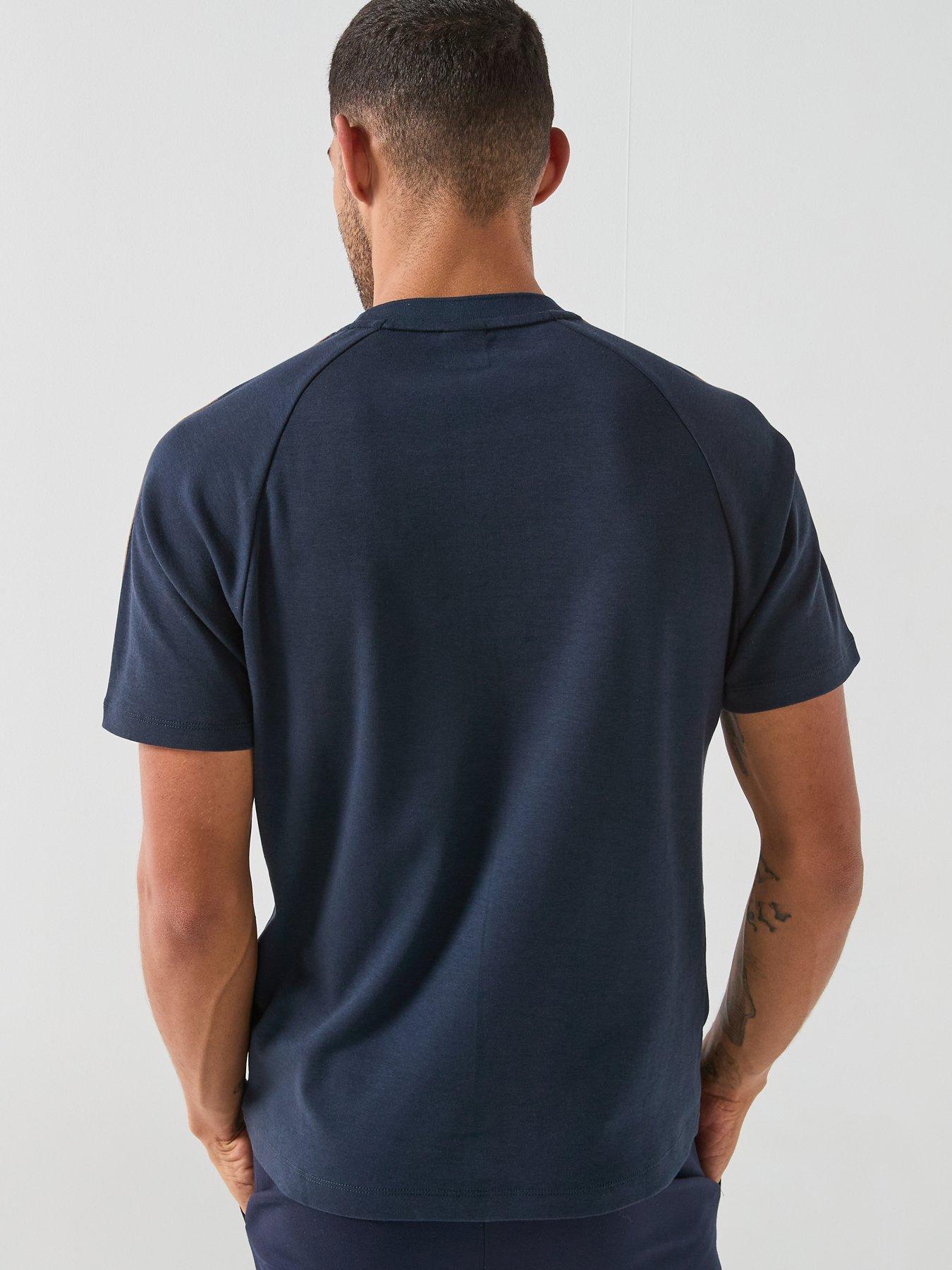 Image 2 of 5 of Hackett Sport Retro Tape T-Shirt - Navy