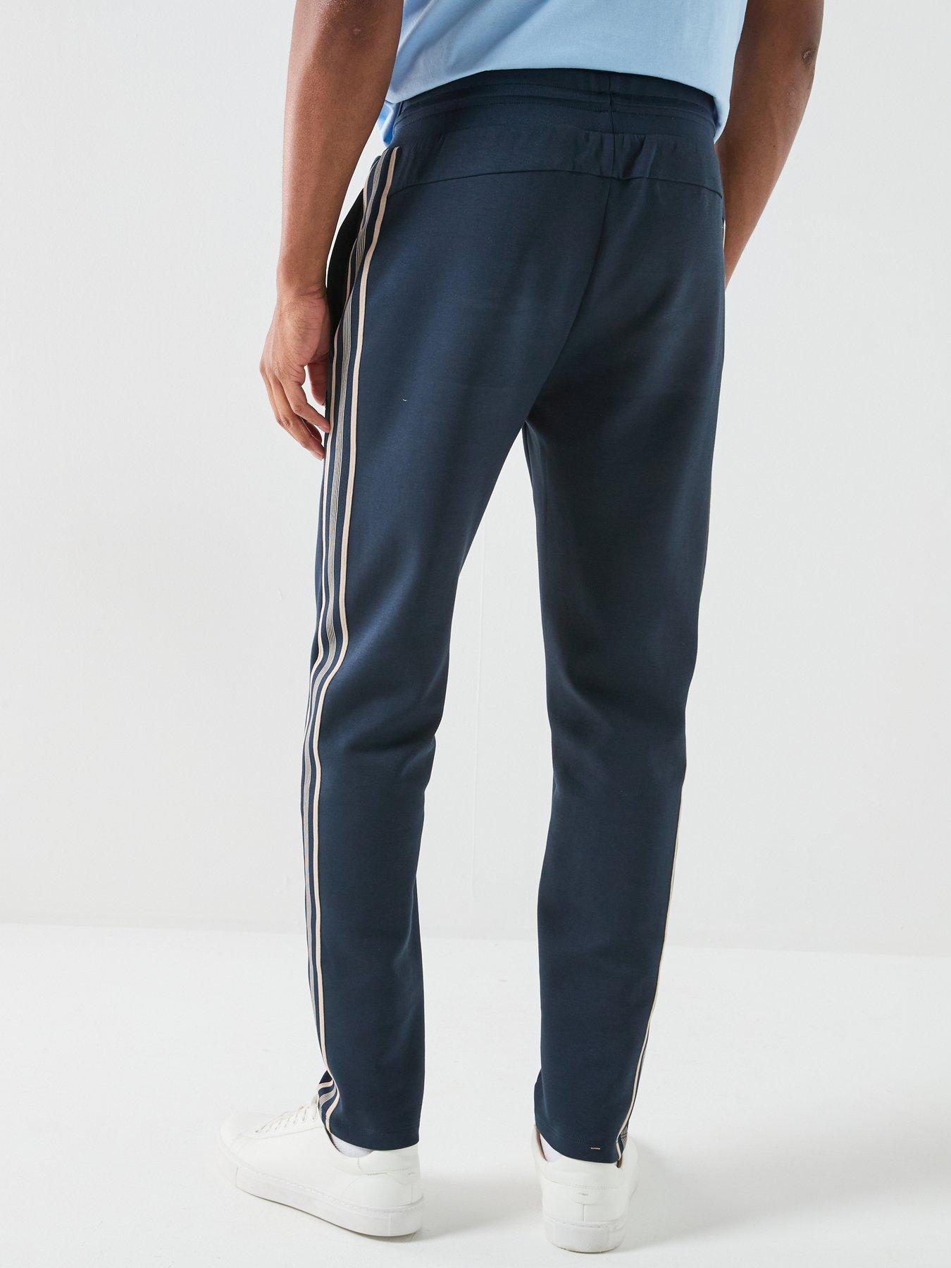  image of hackett-hackett-sport-retro-tape-track-joggers-navy