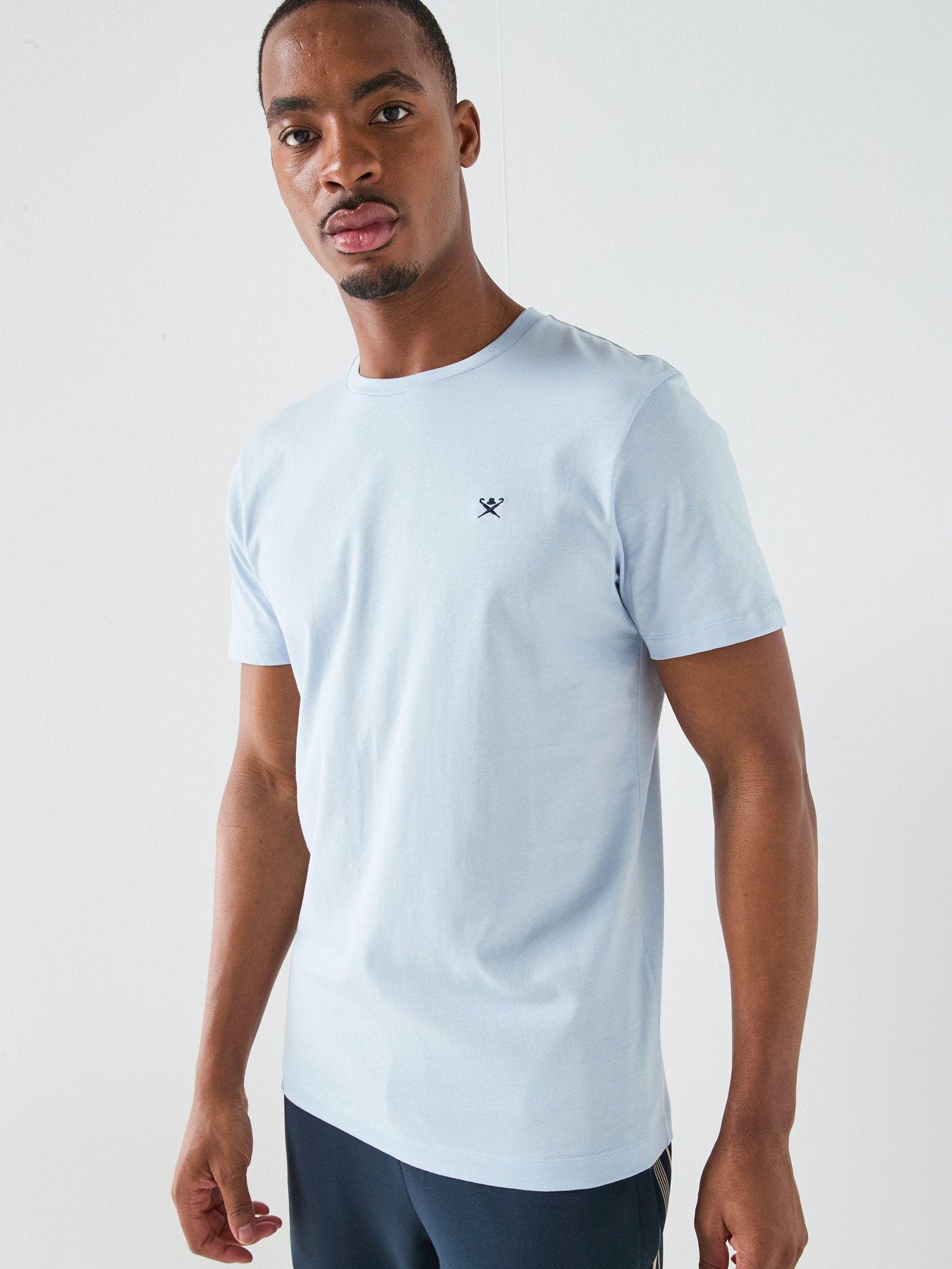 Image 1 of 6 of Hackett Chest Logo T-Shirt &ndash; Blue