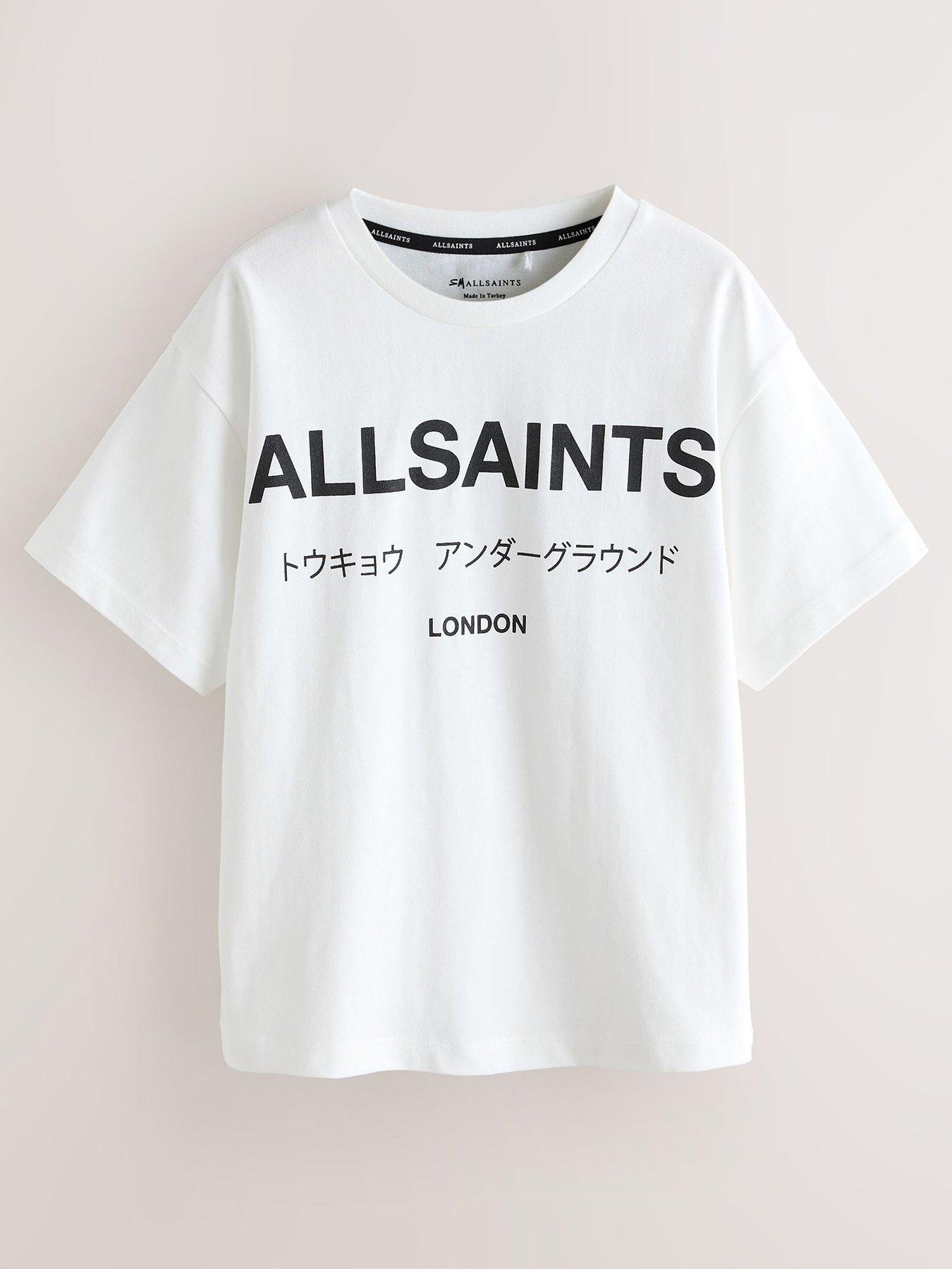 smALLSAINTS Older Boys Back Print Logo T-Shirt - White