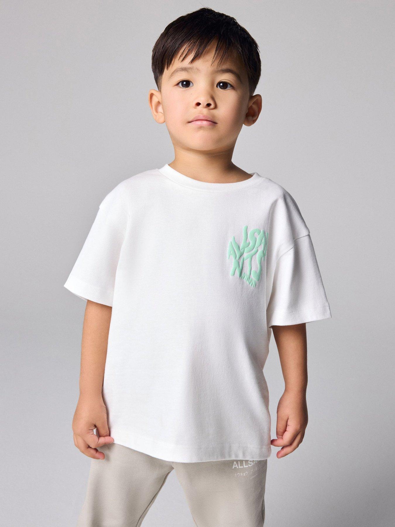 smALLSAINTS Younger Boys Orlando Back Print Short Sleeved T-Shirt - White