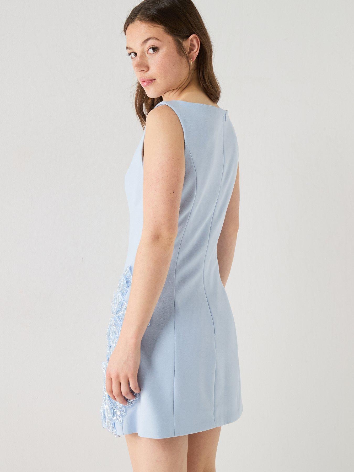 Image 2 of 6 of Elliatt Skye Mini Dress - Blue