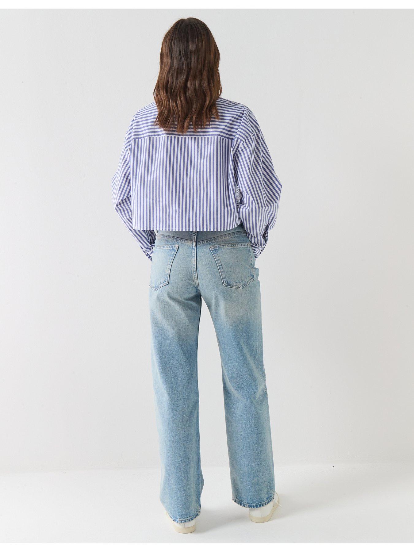 Image 6 of 6 of Calvin Klein Cropped Poplin Shirt