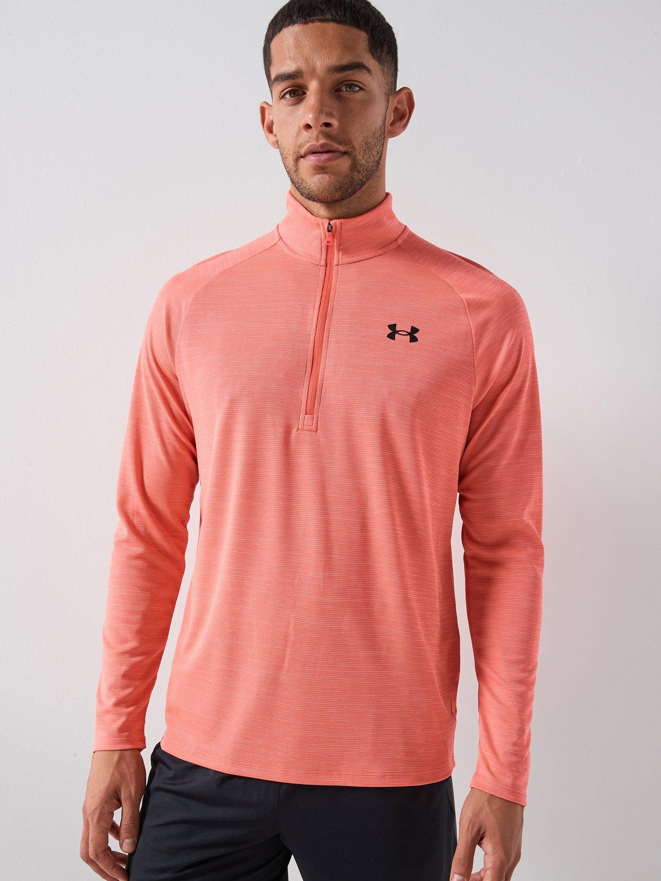 UNDER ARMOUR Mens Training Tech 1/2 Zip - Red