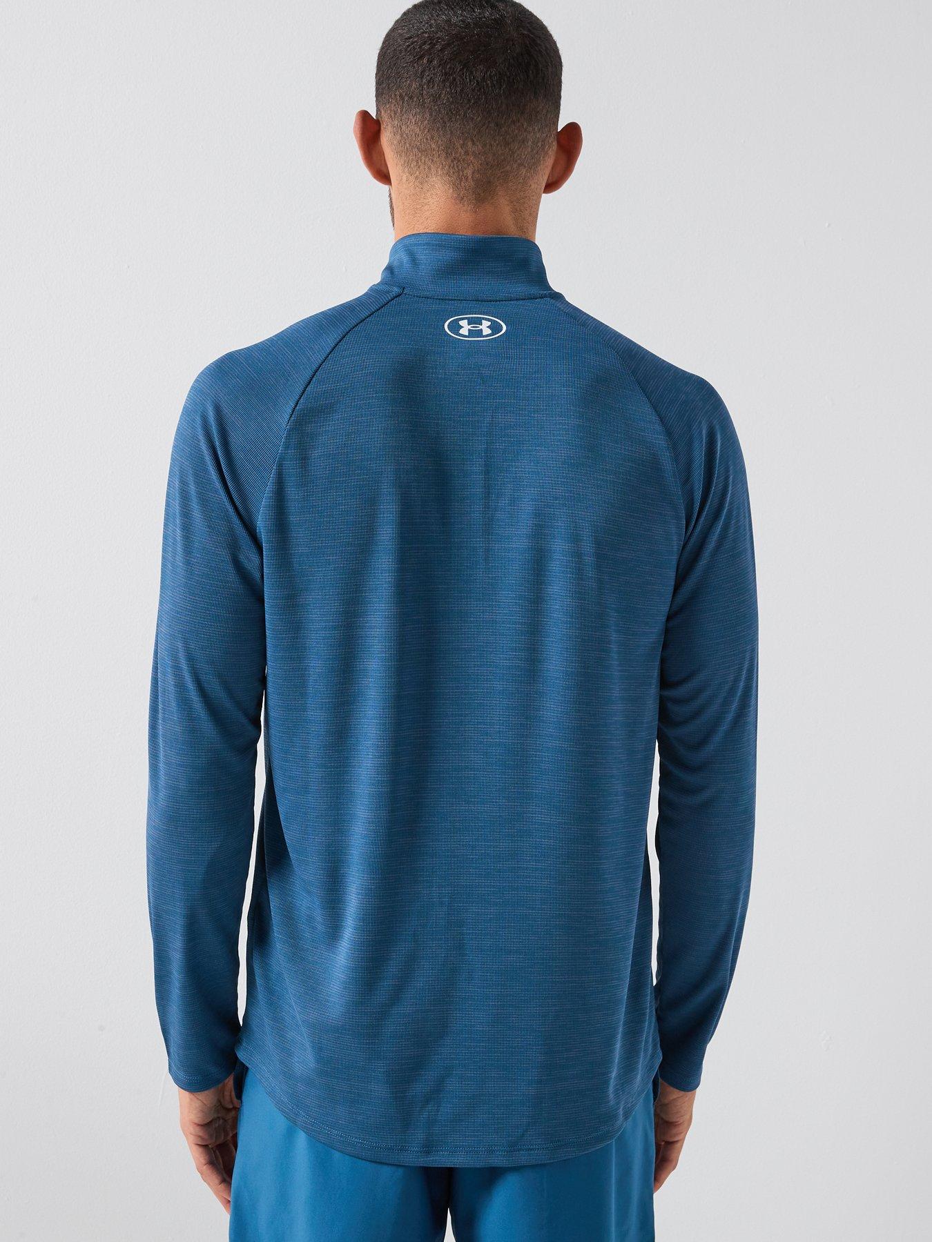 Image 2 of 5 of UNDER ARMOUR Mens Training Tech 1/2 Zip - White