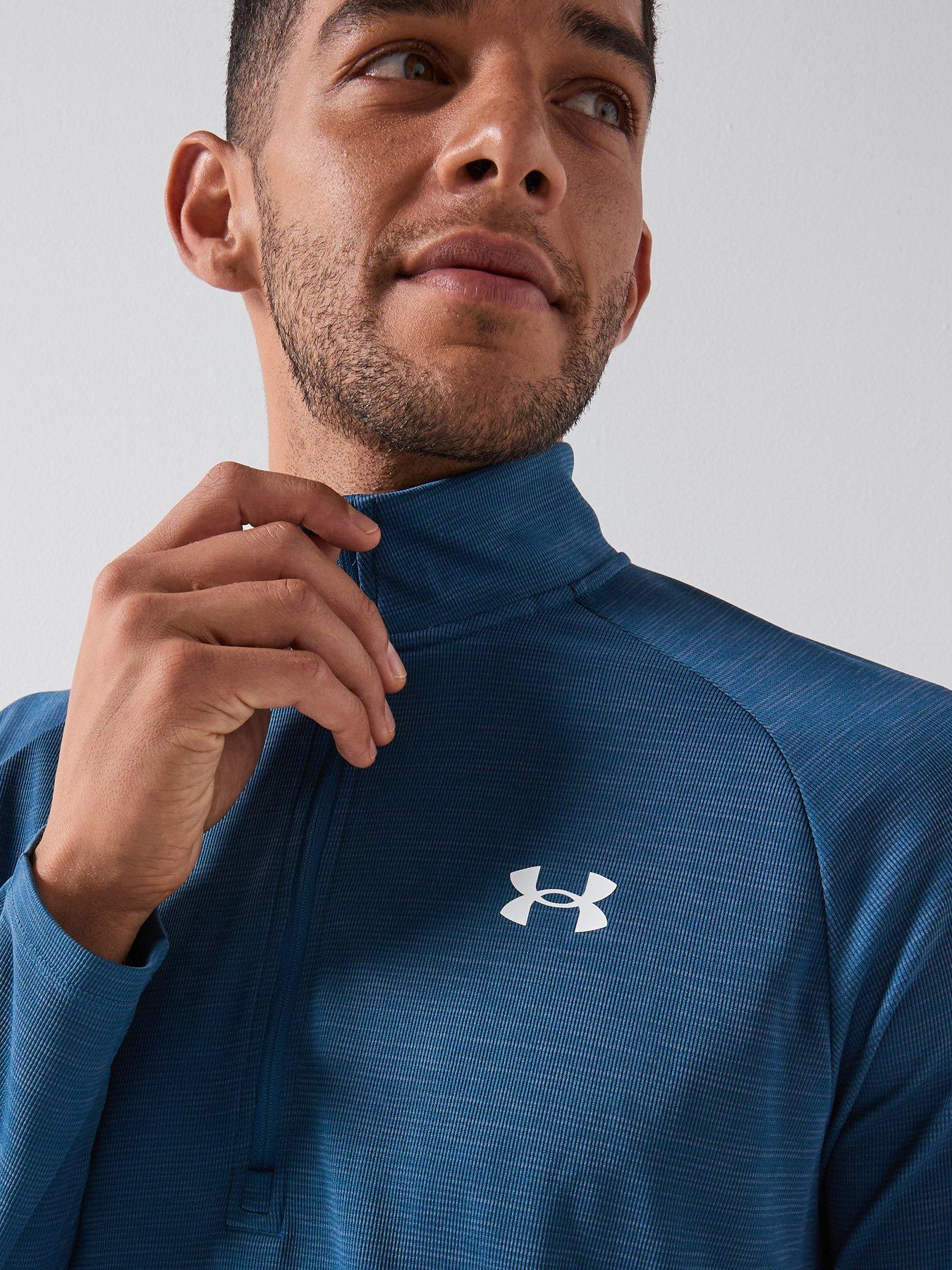 Image 4 of 5 of UNDER ARMOUR Mens Training Tech 1/2 Zip - White