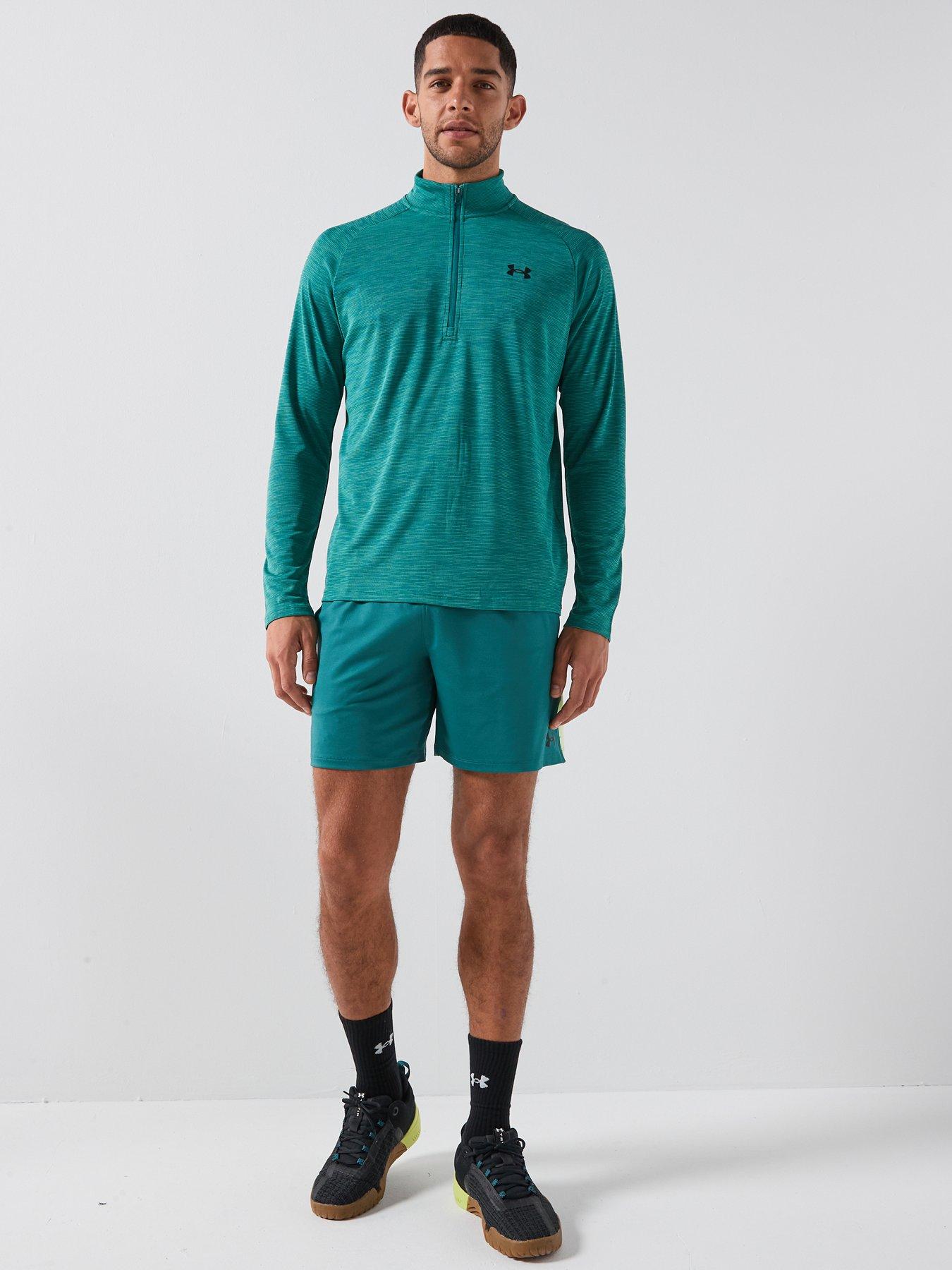  image of under-armour-mens-training-tech-12-zip-green
