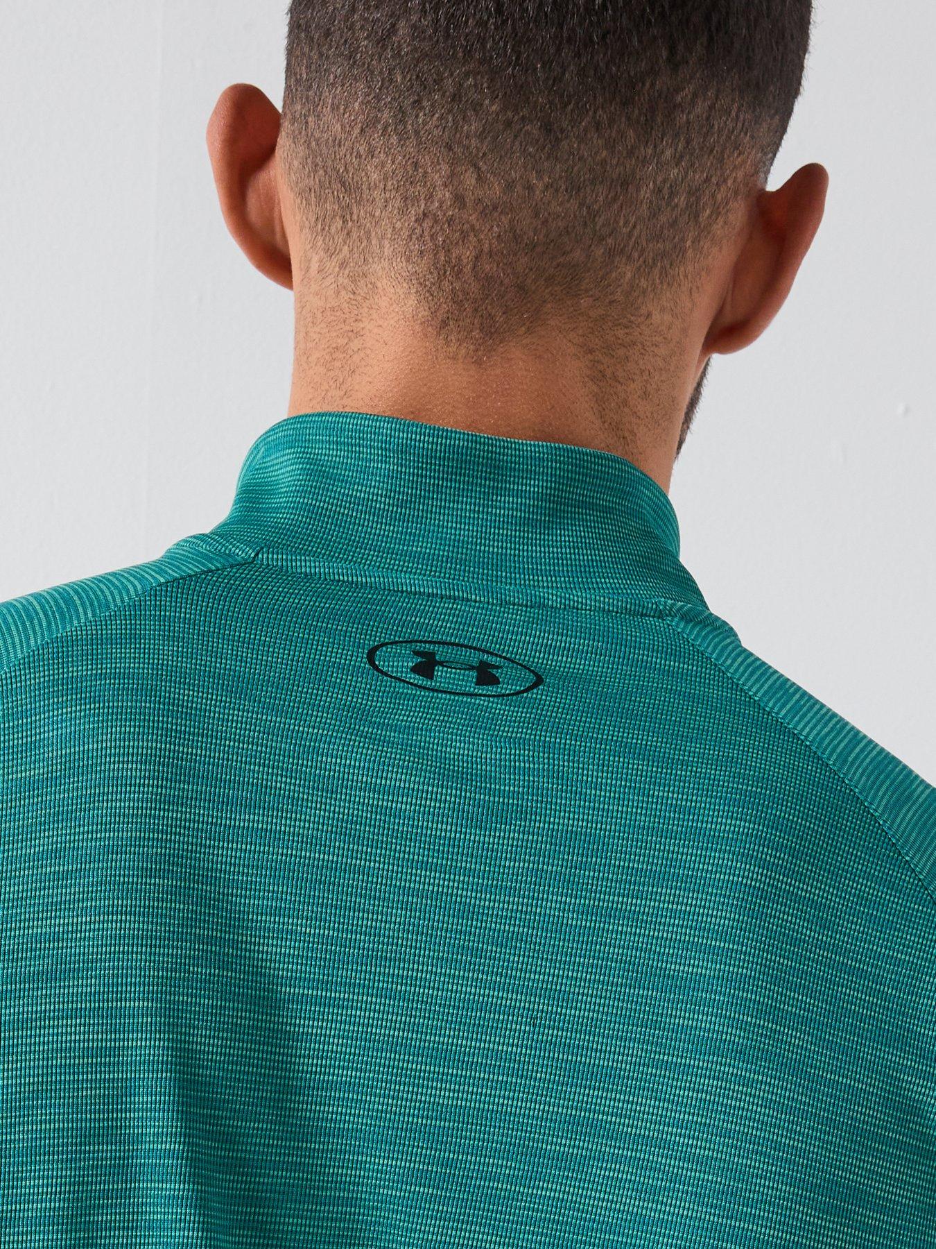  image of under-armour-mens-training-tech-12-zip-green