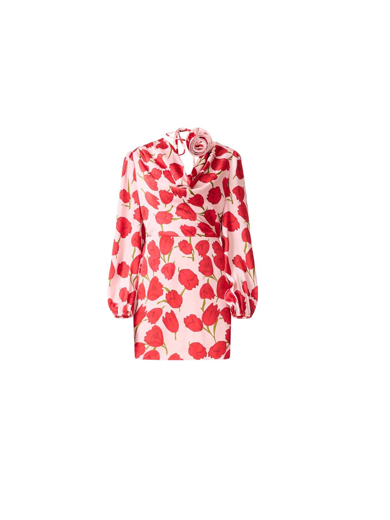 Image 6 of 6 of Elliatt Melia Long Sleeve Mini Dress - Pink