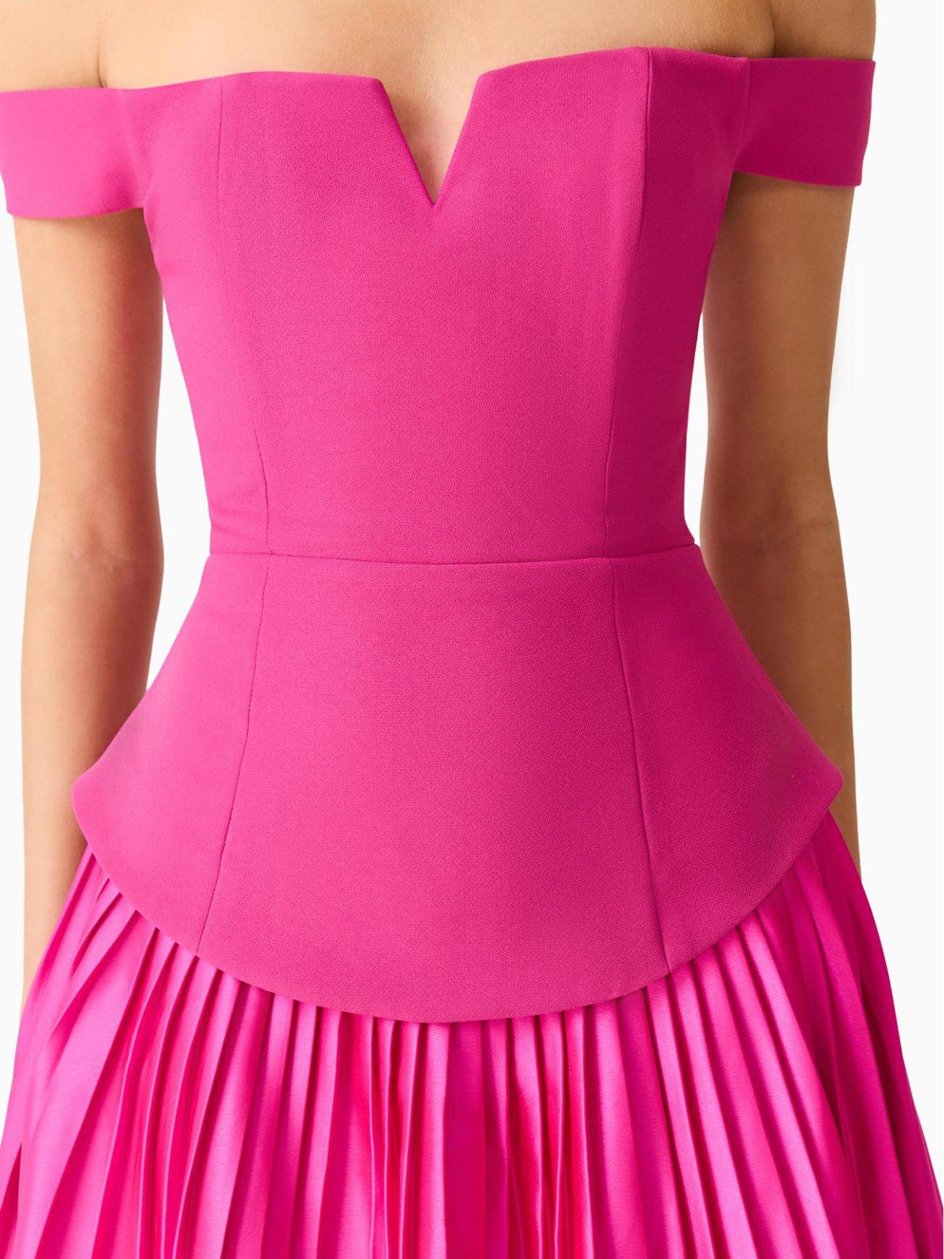  image of elliatt-elva-off-the-shoulder-mini-dress-pink