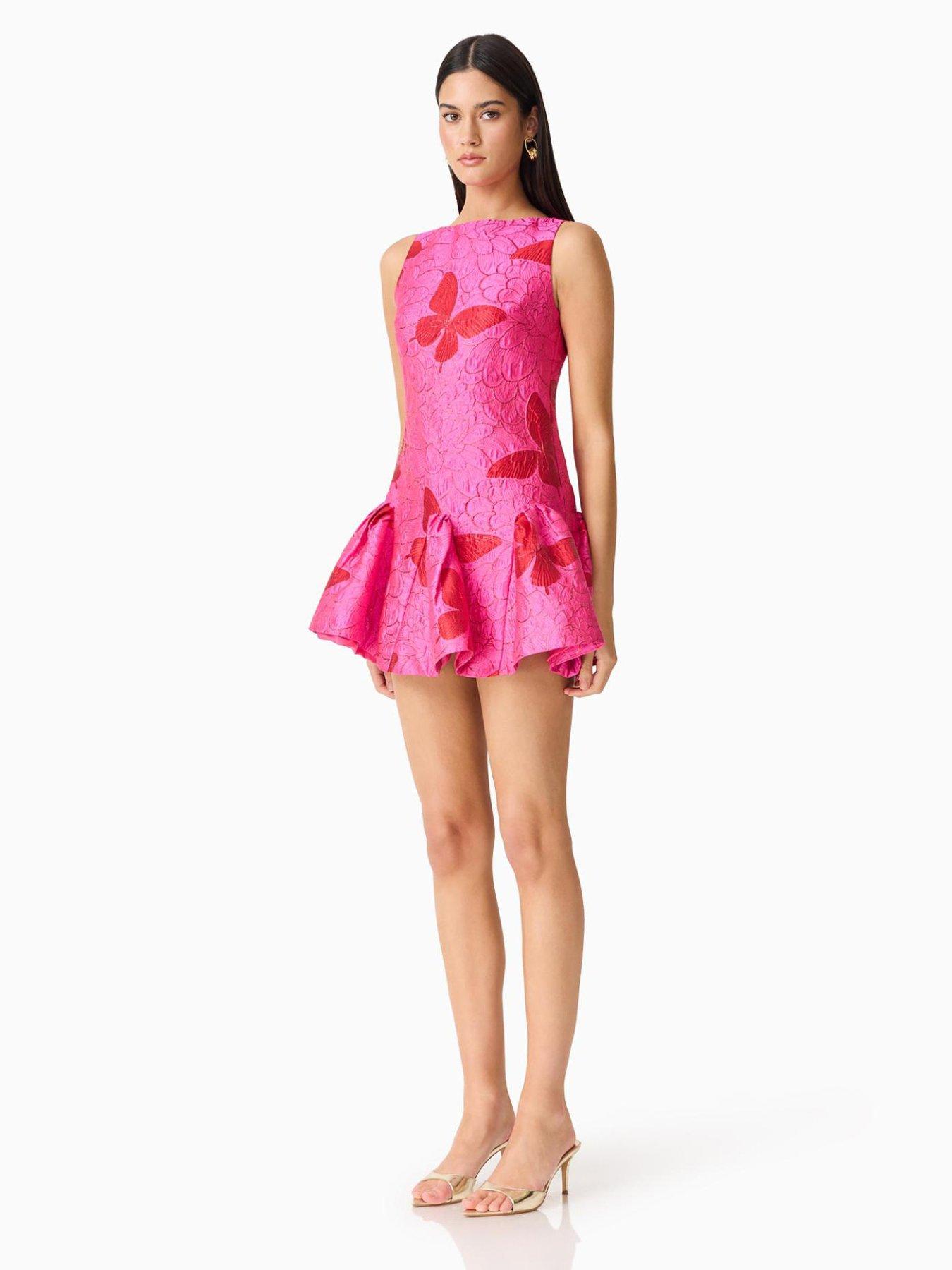 Image 4 of 7 of Elliatt Lorena Jacquard &nbsp;Mini Dress - Multi