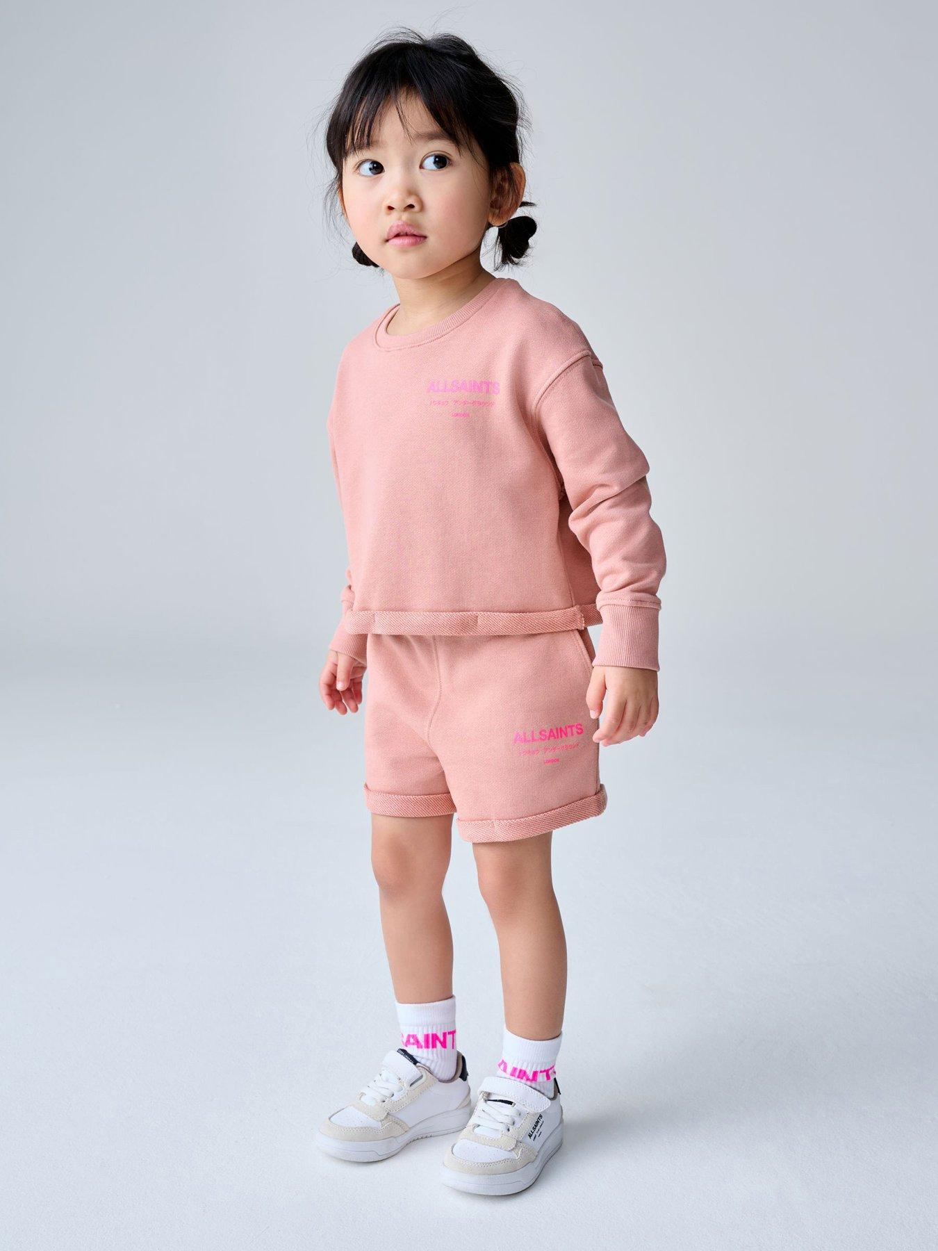smALLSAINTS Younger Girls Long Sleeved Logo Set - Pink