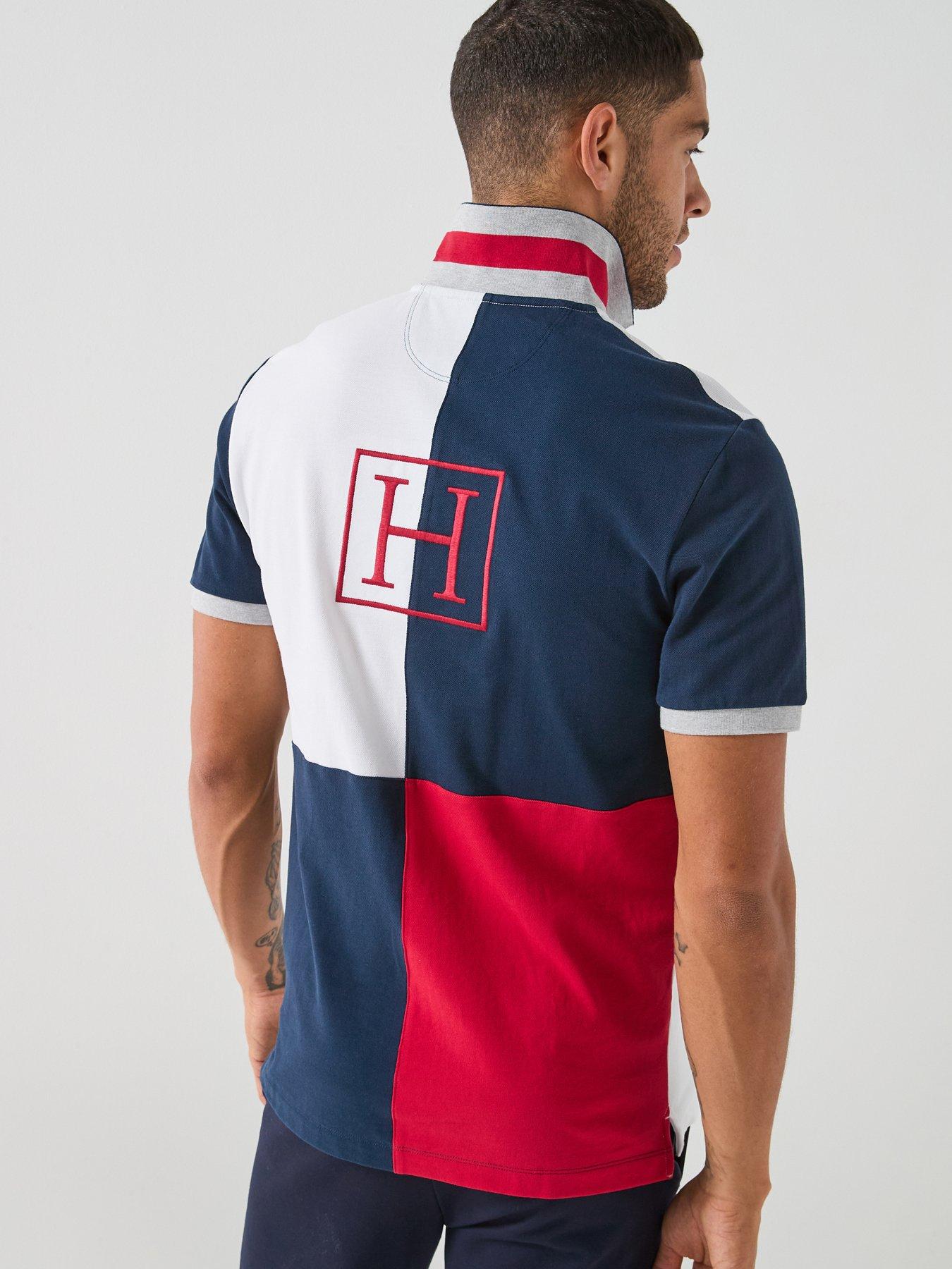 Hackett Heritage Quad Back Graphic Polo Shirt - White