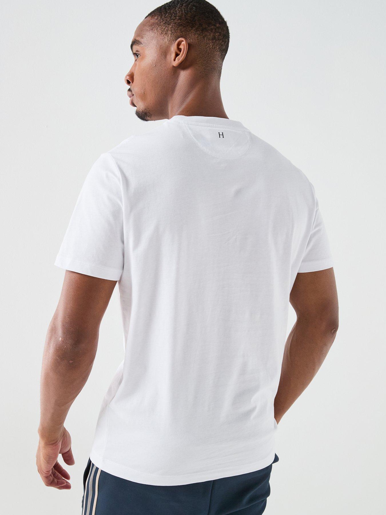  image of hackett-hackett-heritage-heritage-harry-embroidered-t-shirt-white