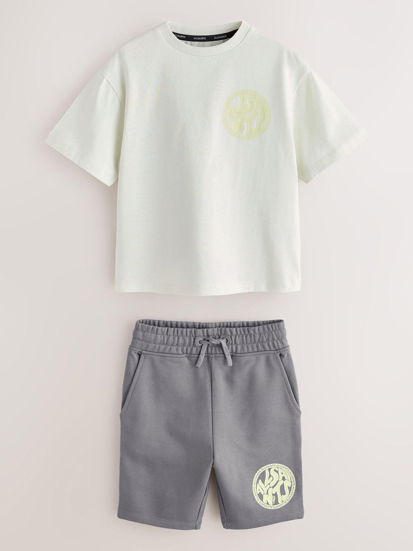 Image 2 of 7 of smALLSAINTS Older Boys Logo Back Print Short Set - Multi