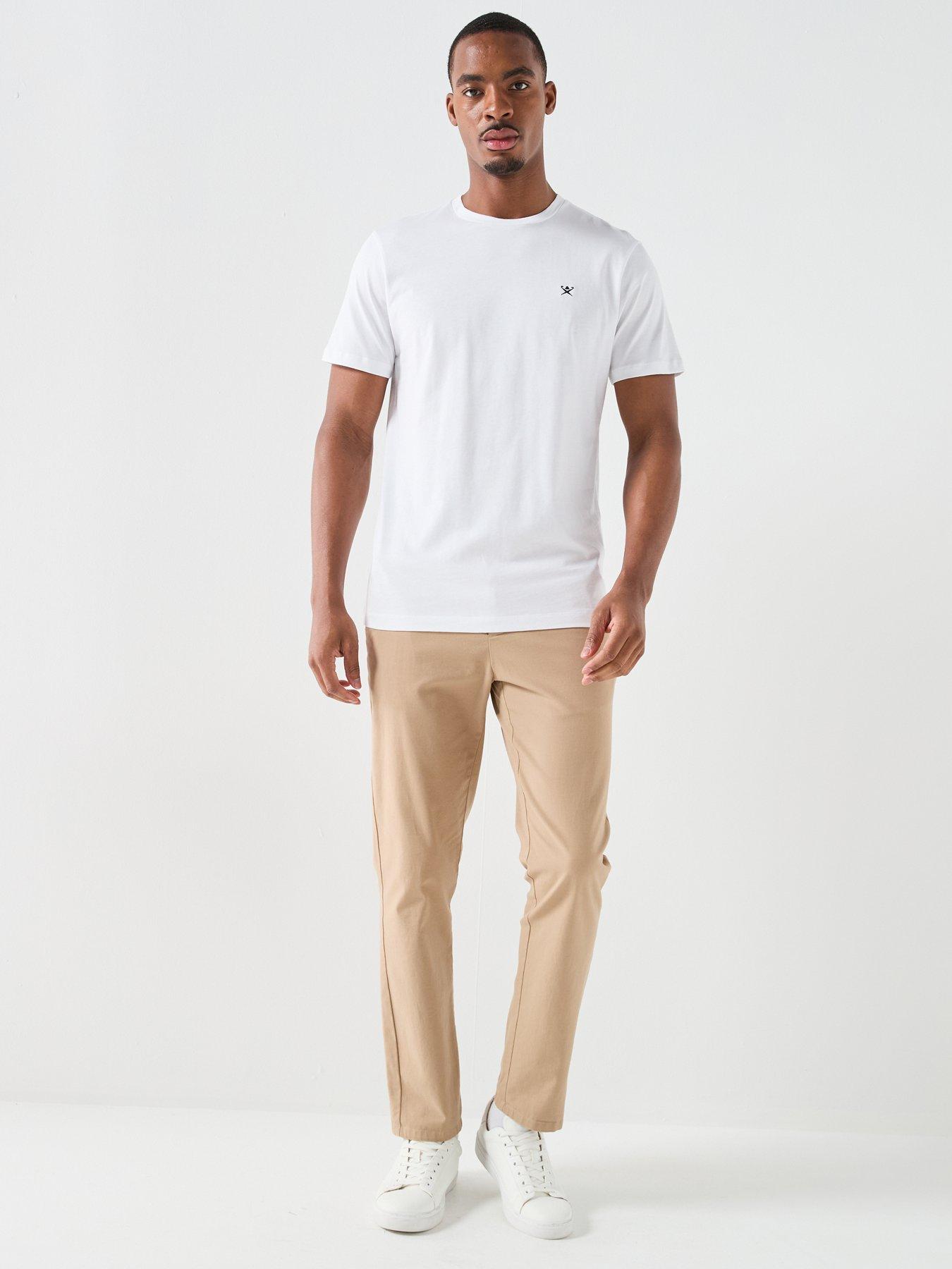  image of hackett-hackett-london-chest-logo-t-shirt-white